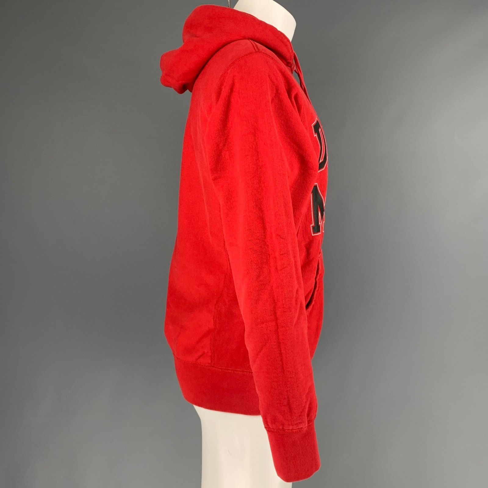 Supreme SUPREME Size M Red Black Cotton Hoodie Sweatshirt Size US M / EU 48-50 / 2 - 3 Thumbnail