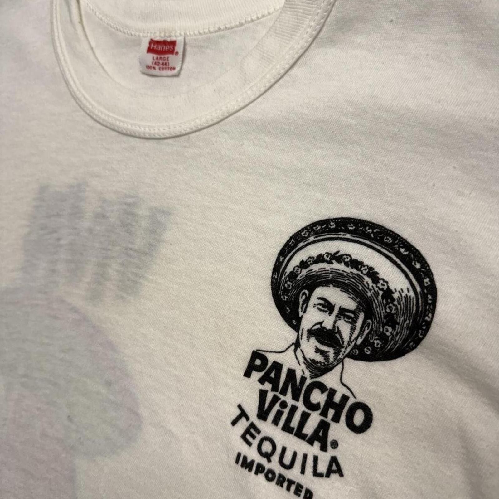 Other 1960s/70s single stitch thrashed Pancho Villa Tequila shirt Size US M / EU 48-50 / 2 - 3 Thumbnail