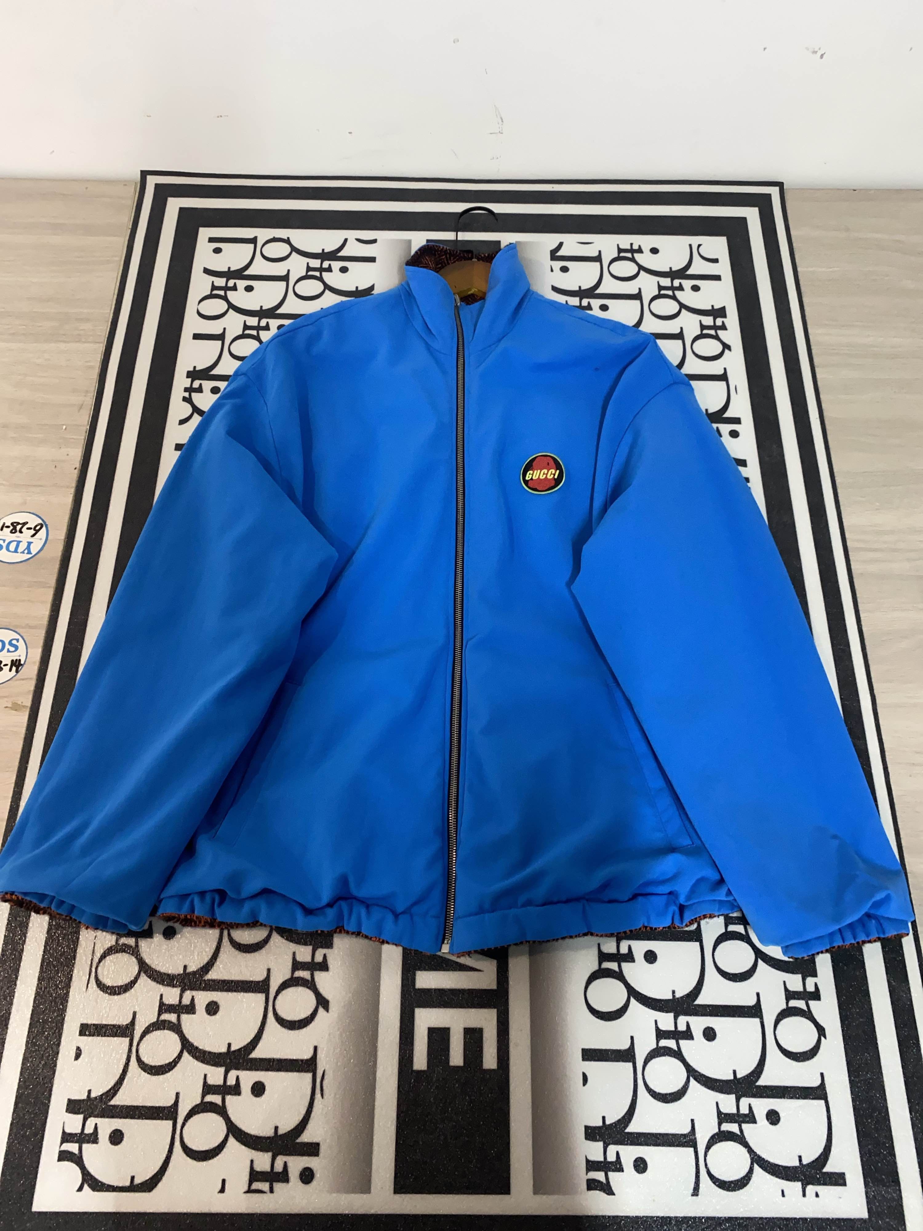 Gucci Gucci Logo Patch Zip-Up Jacket Size L Size US L / EU 52-54 / 3 - 1 Thumbnail