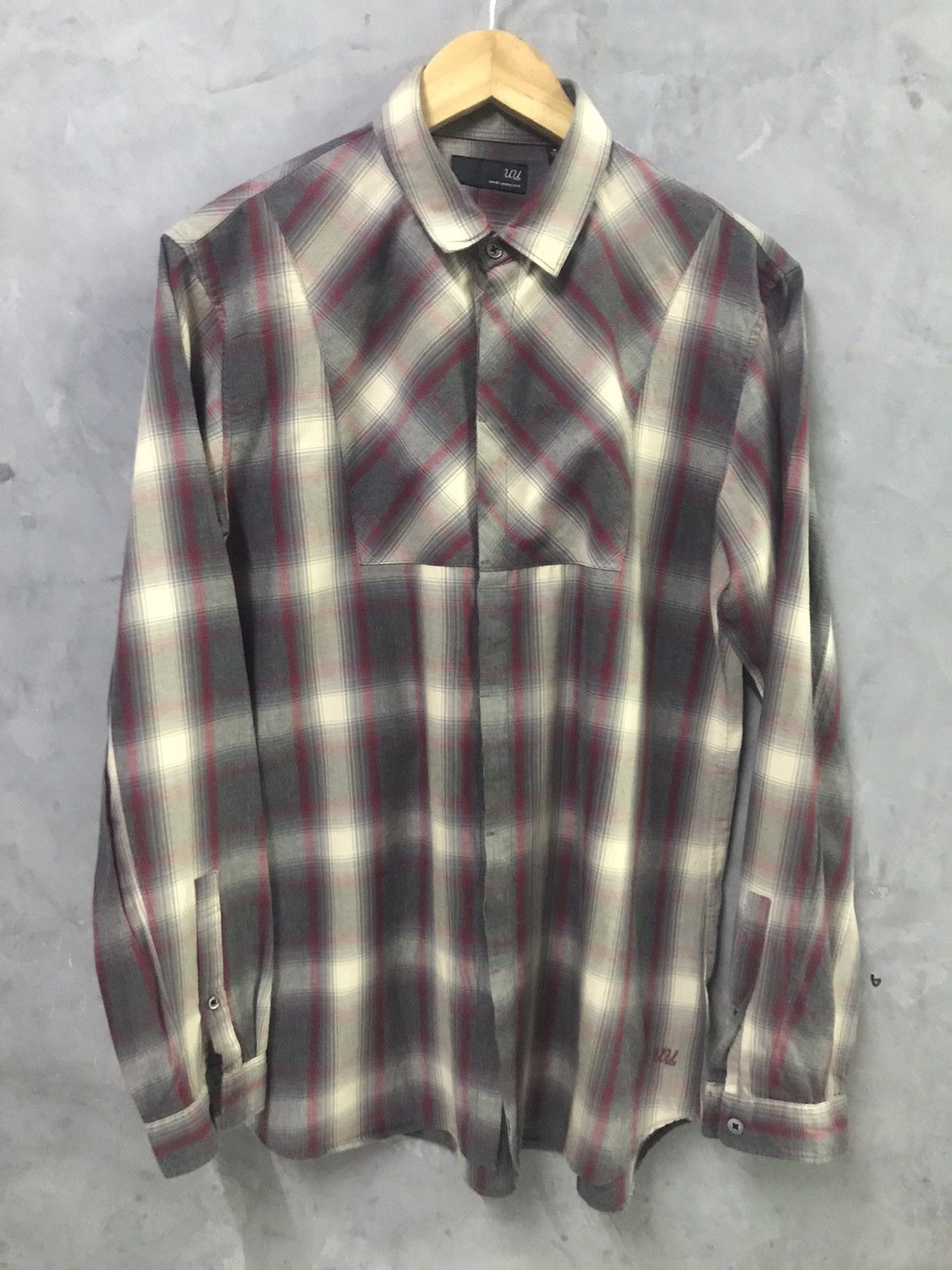 image of Undercover Uu Flannel Shirt in Mix, Men's (Size Medium)