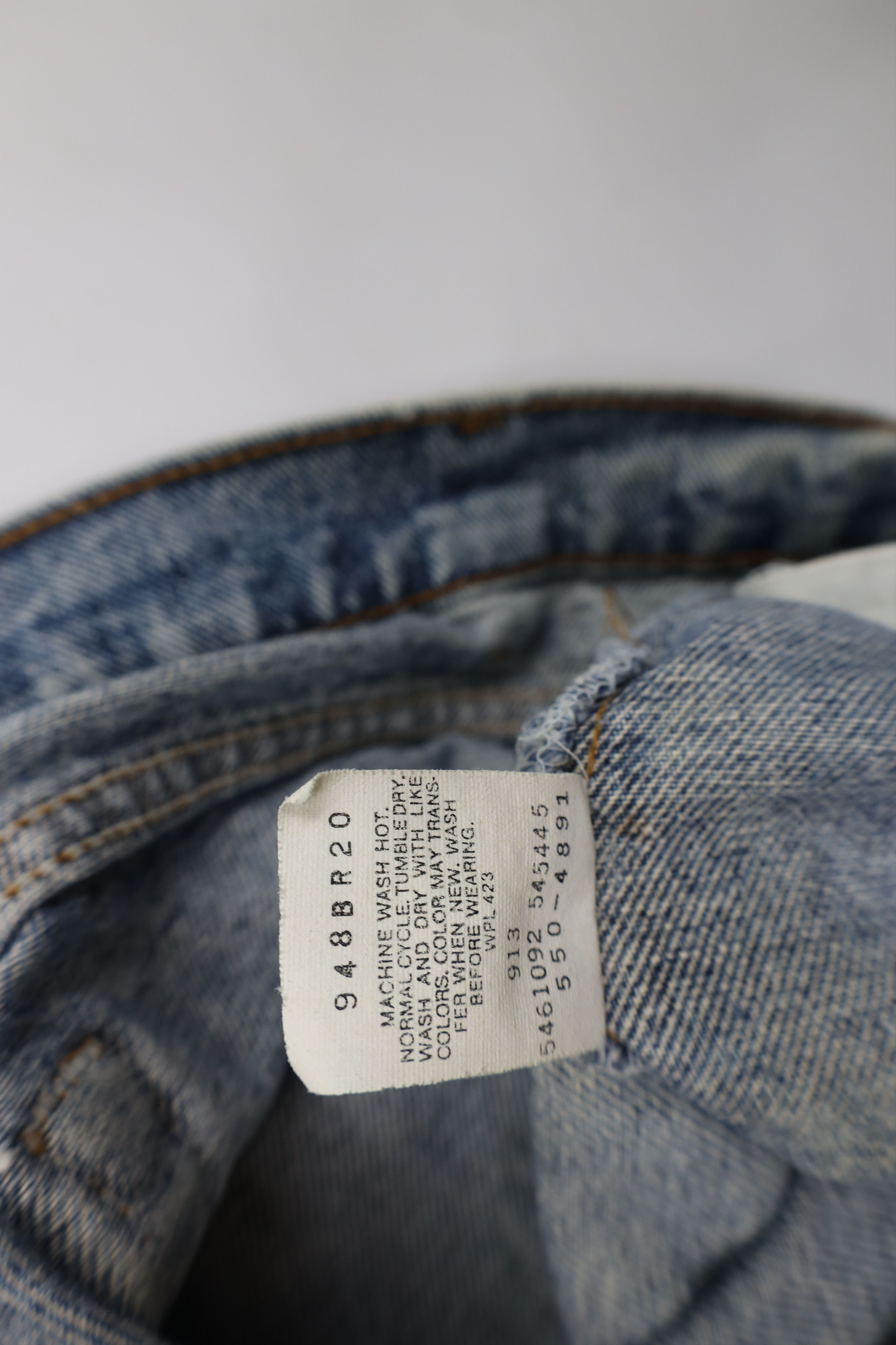 Levi's Vintage 80s Levis 550xx Relaxed Fit Denim Jeans Blue USA Size US 32 / EU 48 - 12 Thumbnail