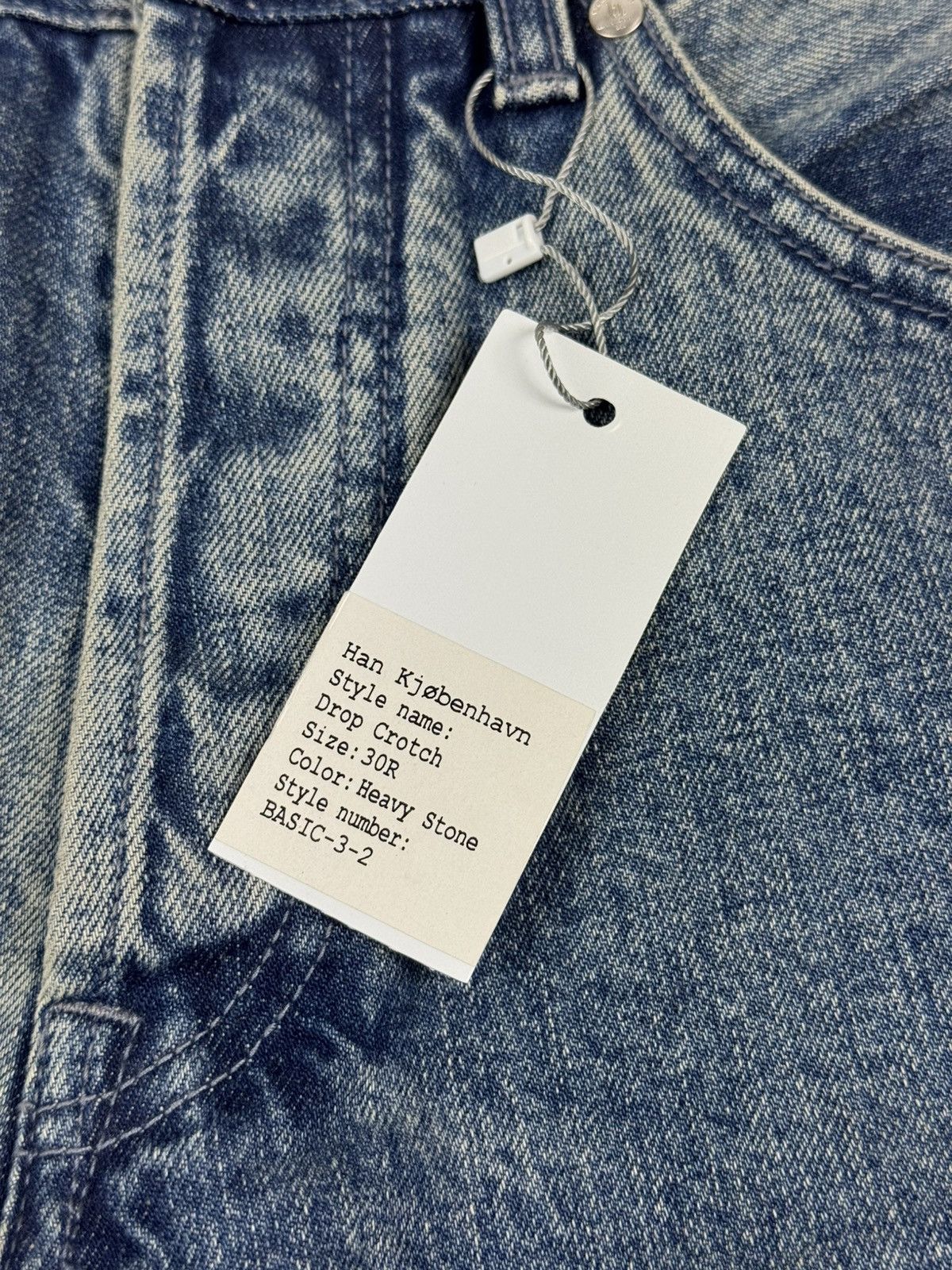 Han Kjobenhavn New! Han Kjobenhavn Drop Crotch Washed Selvage Denim Jeans Size US 30 / EU 46 - 9 Thumbnail
