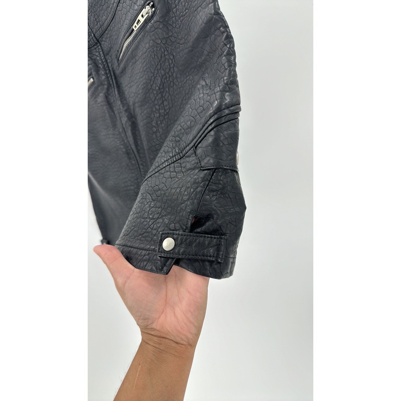 BLANKNYC BlankNYC FAUX LEATHER zipper accents rocker date night sz 27 Size 27" / US 4 / IT 40 - 7 Thumbnail