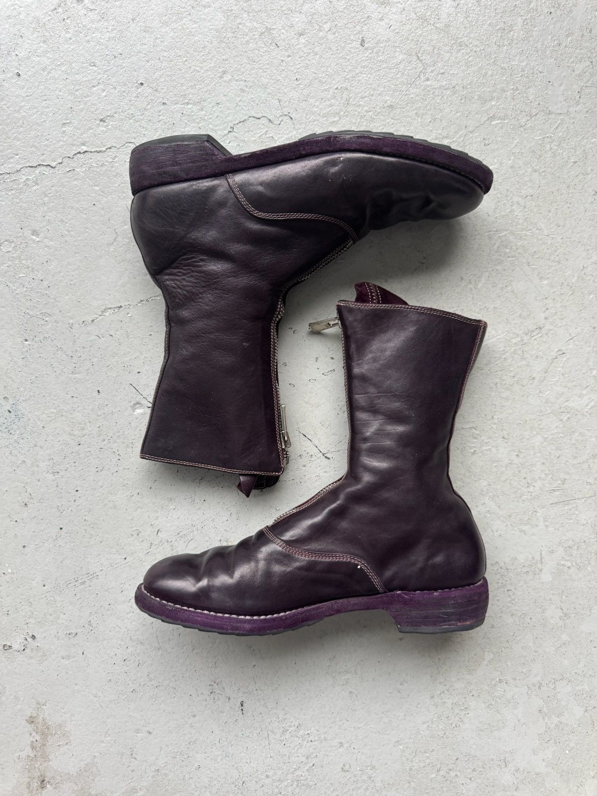 Guidi Guidi 310 Front Zip Soft Horse Leather Boots Size US 7.5 / IT 37.5 - 2 Thumbnail
