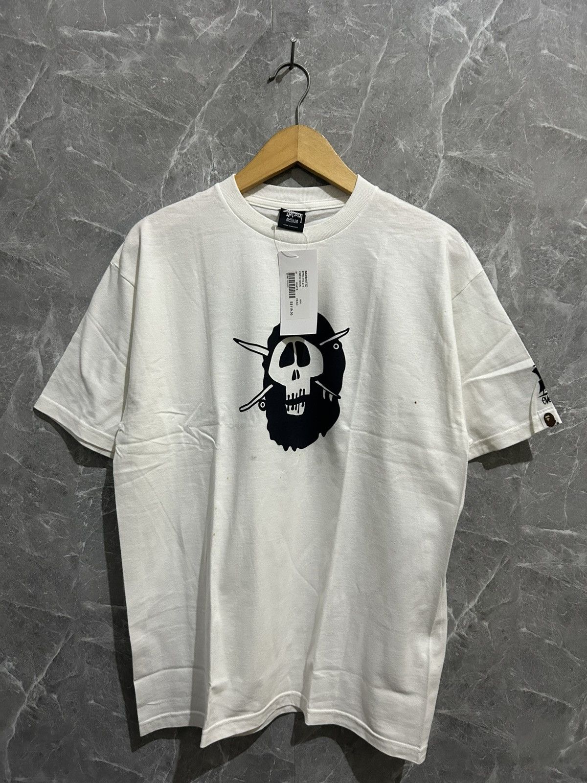Bape × Stussy Bape x Stussy Sharkman Tee | Grailed