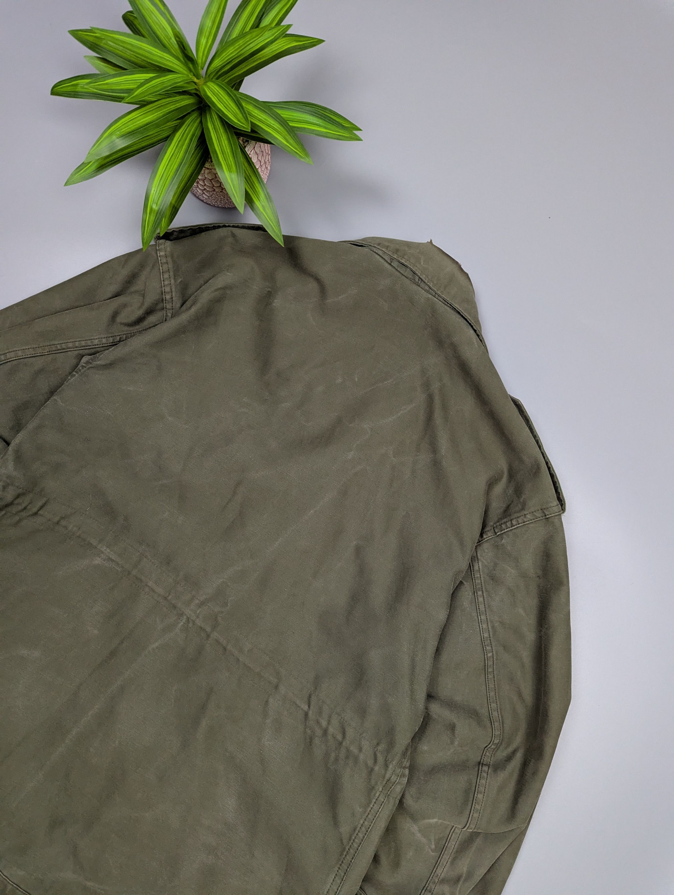 Vintage 1980s Dutch Army Field Jacket Military Cotton Utility Coat Size US M / EU 48-50 / 2 - 16 Thumbnail