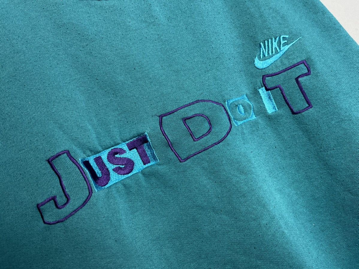 Other Nike just do it vintage 80s 90s green sweatshirt mens Size US L / EU 52-54 / 3 - 3 Thumbnail