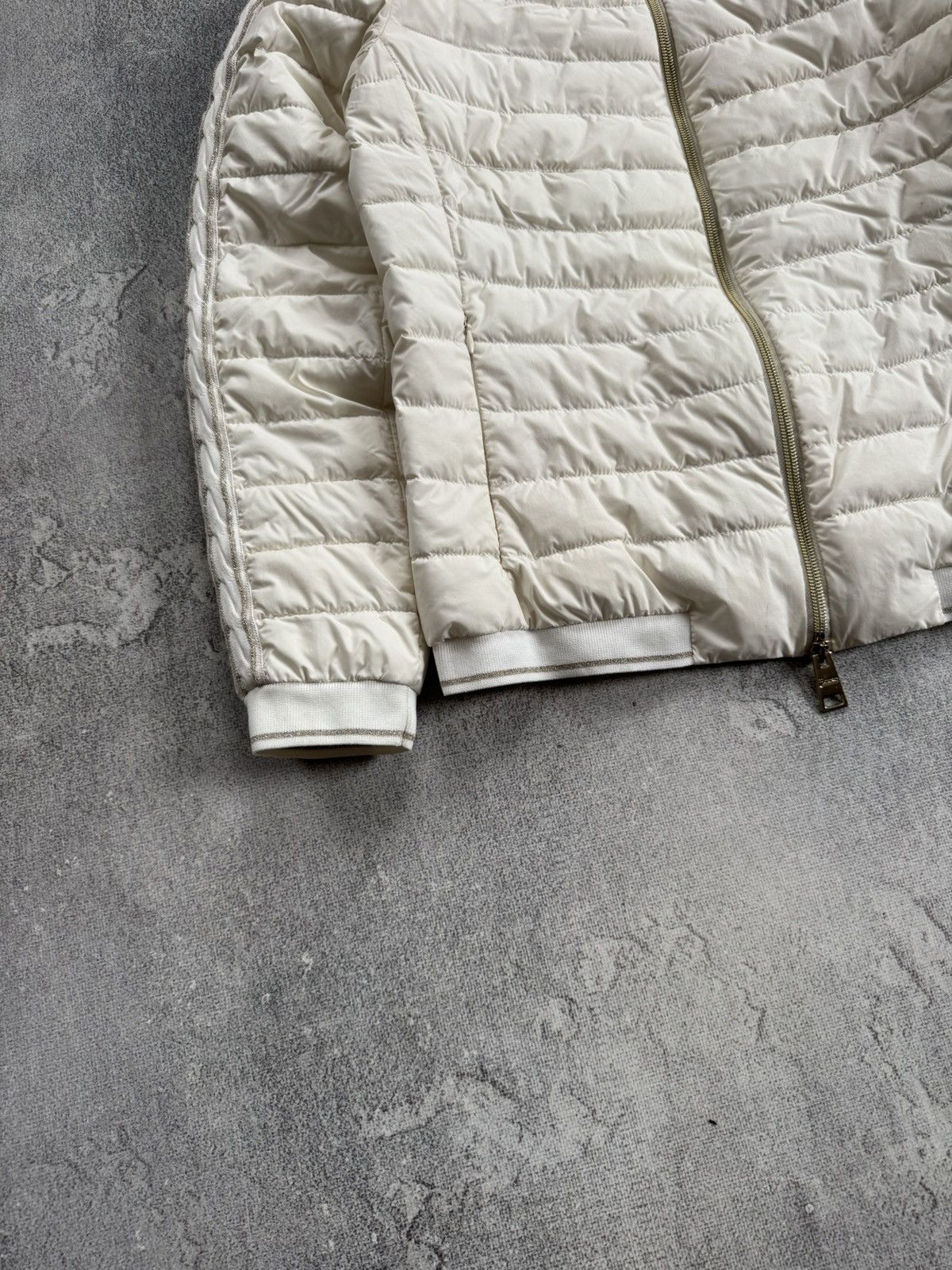Herno HERNO Taupe Quilted Techno Down Jacket Filled Puffer Coat 42 Size M / US 6-8 / IT 42-44 - 3 Thumbnail