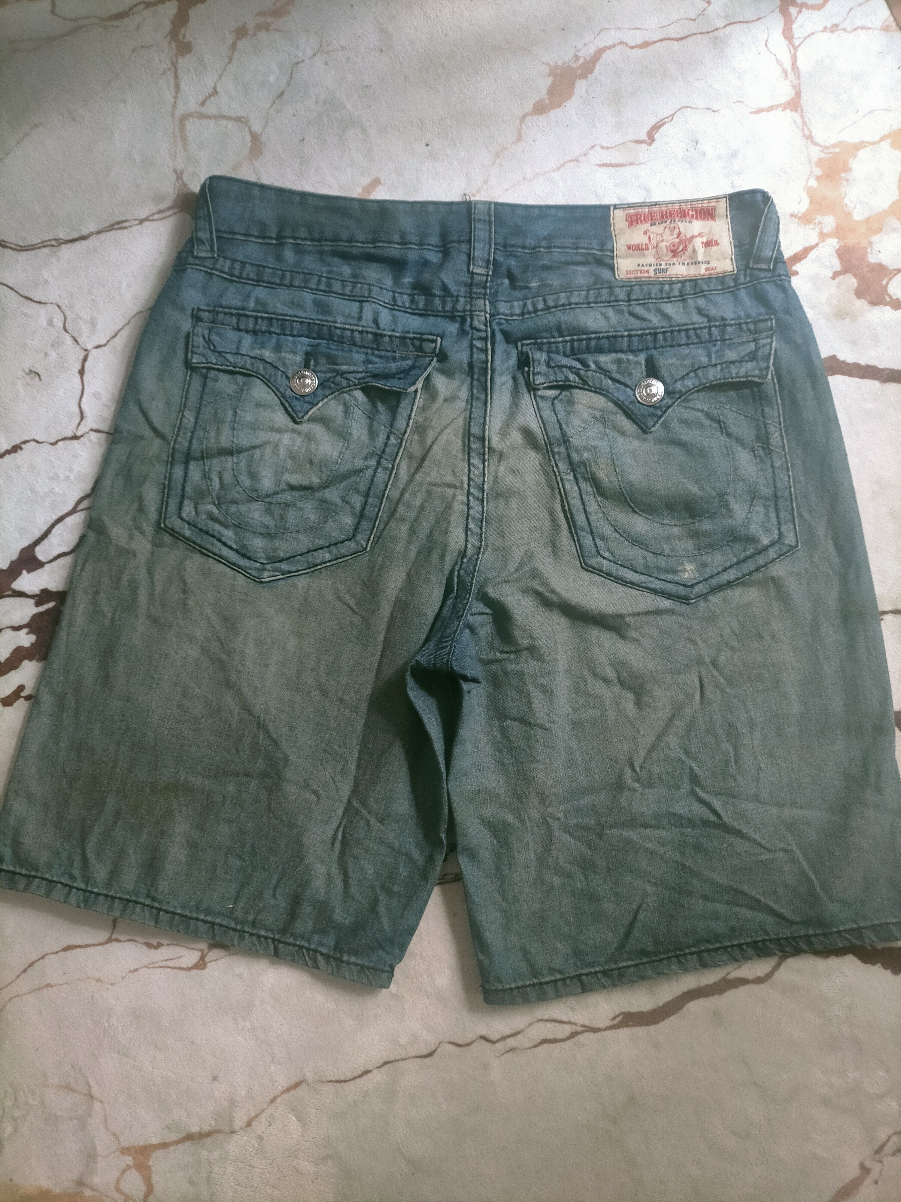 Evisu 🔥 Vintage True Religion Jorts Pants Size US 40 / EU 56 - 2 Thumbnail