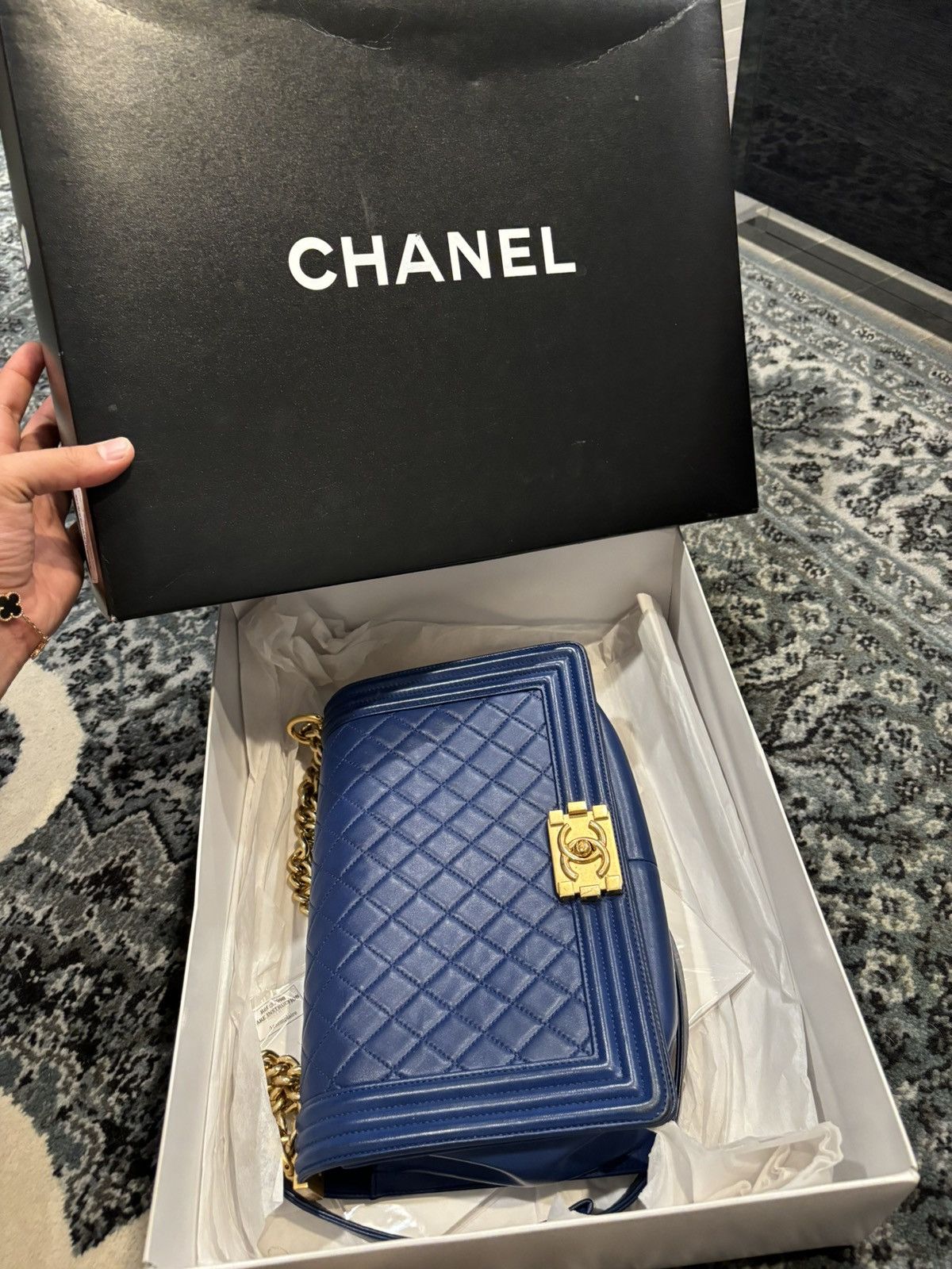 Chanel Channel classing bag navy blue Size ONE SIZE - 11 Thumbnail