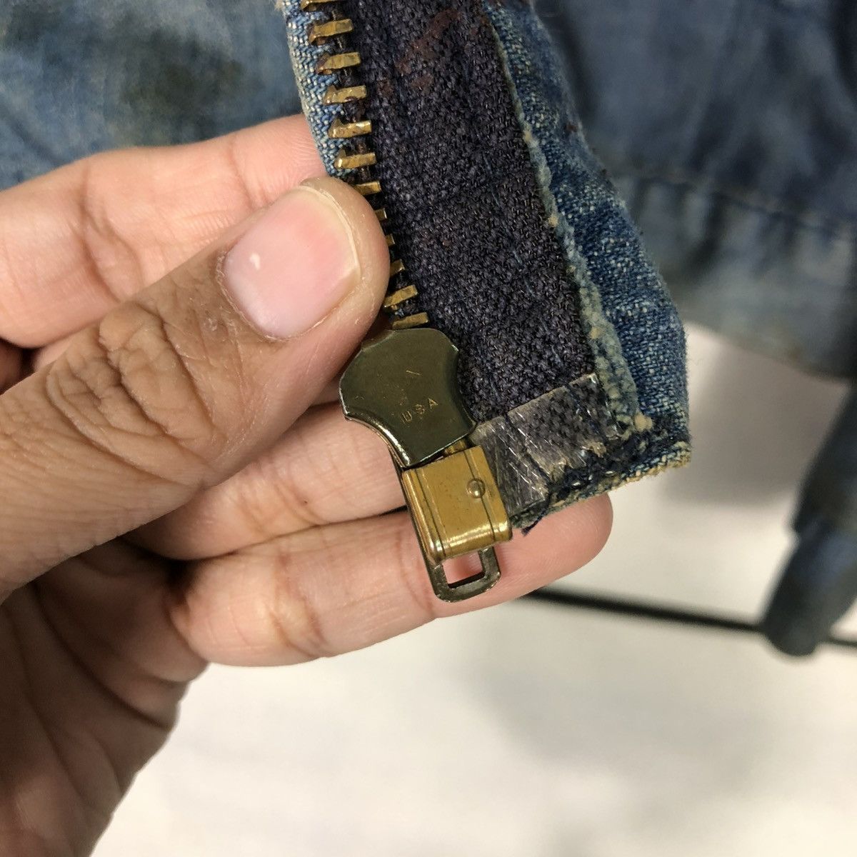 Vintage 🔥VINTAGE 50’s DENIM JACKET DEE CEE USA MADE BLANKET TALON Size US M / EU 48-50 / 2 - 19 Thumbnail