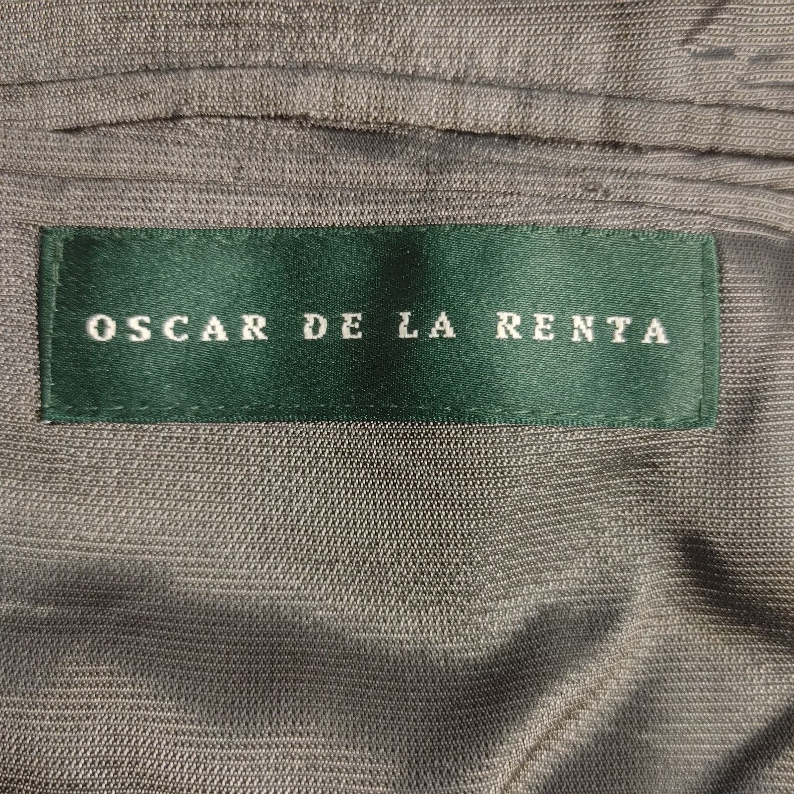 Oscar De La Renta Oscar De La Renta Men's 42R Dark Gray 3 Bttn Blazer Jacket Size 42R - 3 Thumbnail