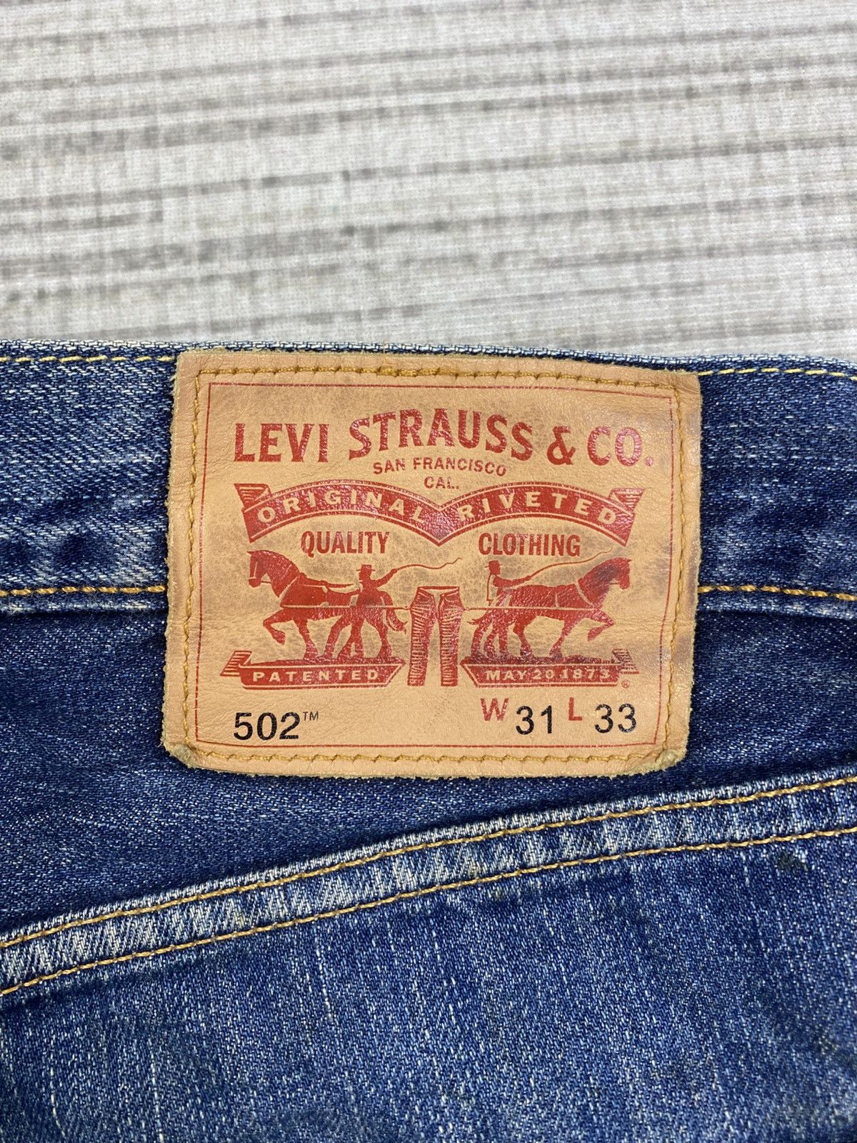 Levi's Vintage Levi’s 502 Distressed Denim Jeans Size US 33 - 15 Thumbnail