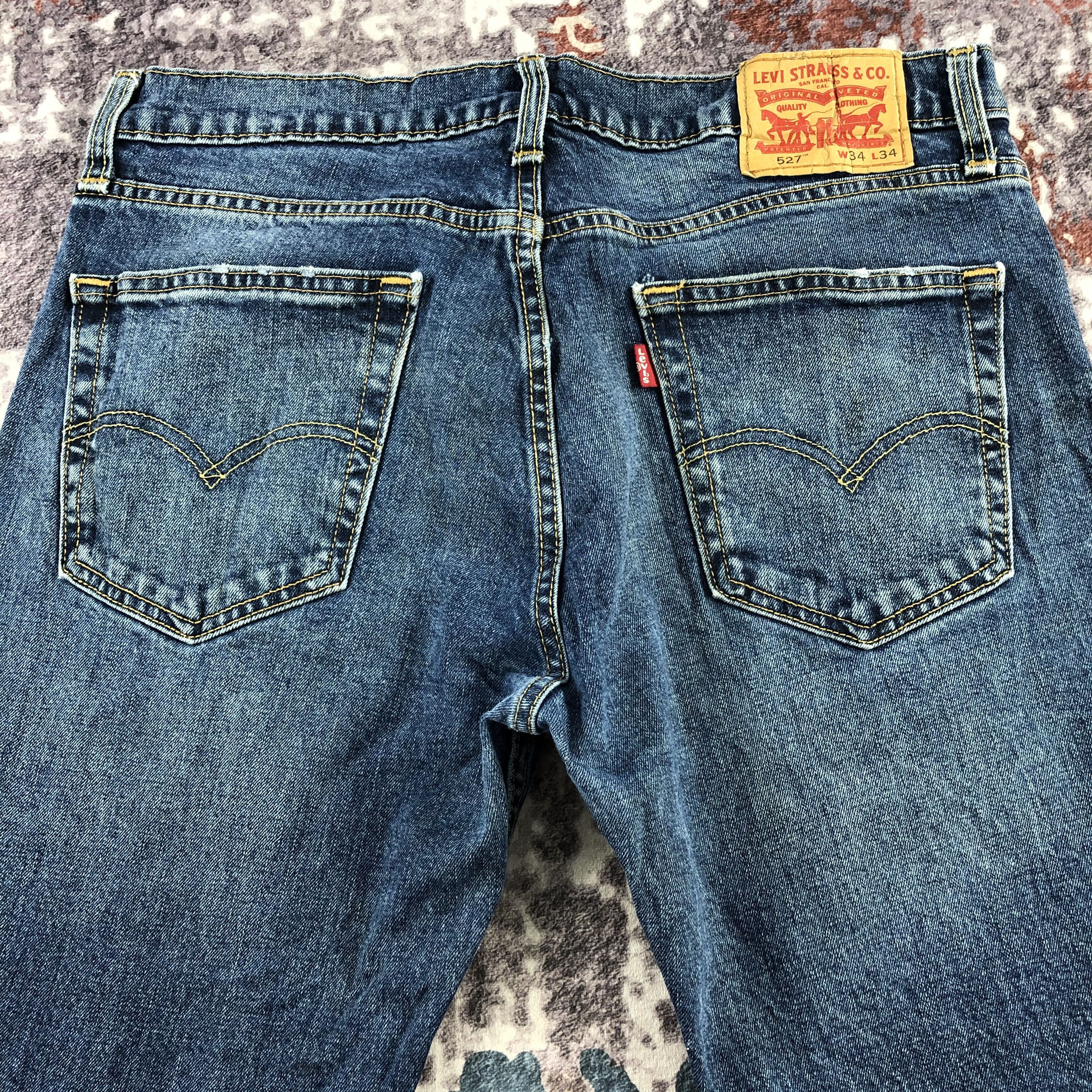 Levi's × Vintage Vintage Blue Wash Levis 527 Flare Jeans-JM2953 Size US 33 - 4 Thumbnail
