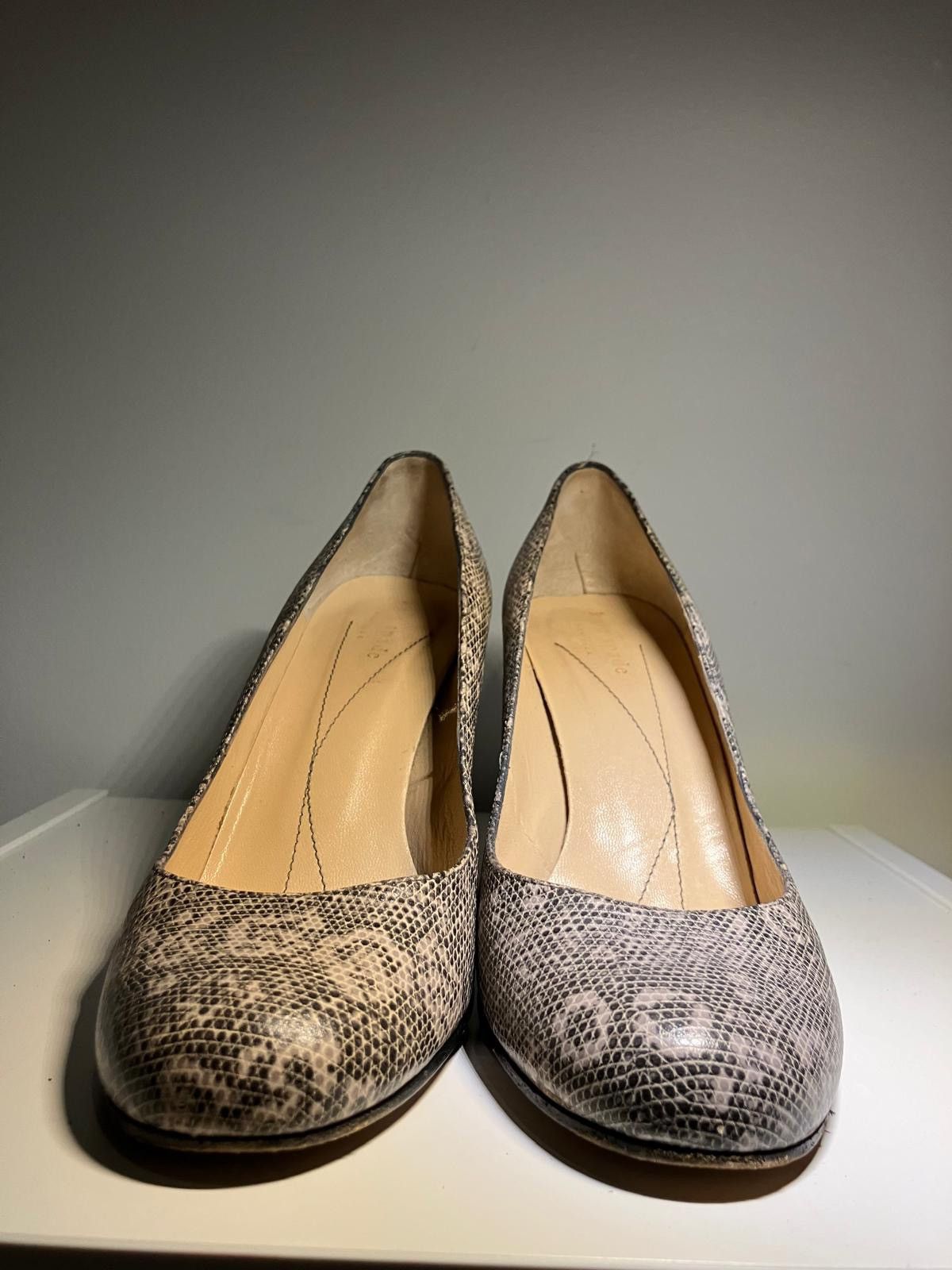 Kate Spade Kate Spade NY Snake Print Block Heel Pumps – Made in Italy Size US 7.5 / IT 37.5 - 3 Thumbnail