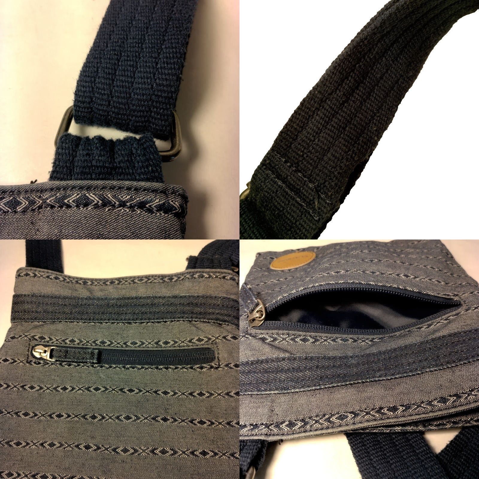 Dakine Dakine Crossbody Purse Southwest Blue Chambray Shoulder Bag 8x9.5" Women Small Blue Geometric Pattern Zip Crossbody Bag Dakine Bag Woman Size ONE SIZE - 9 Thumbnail