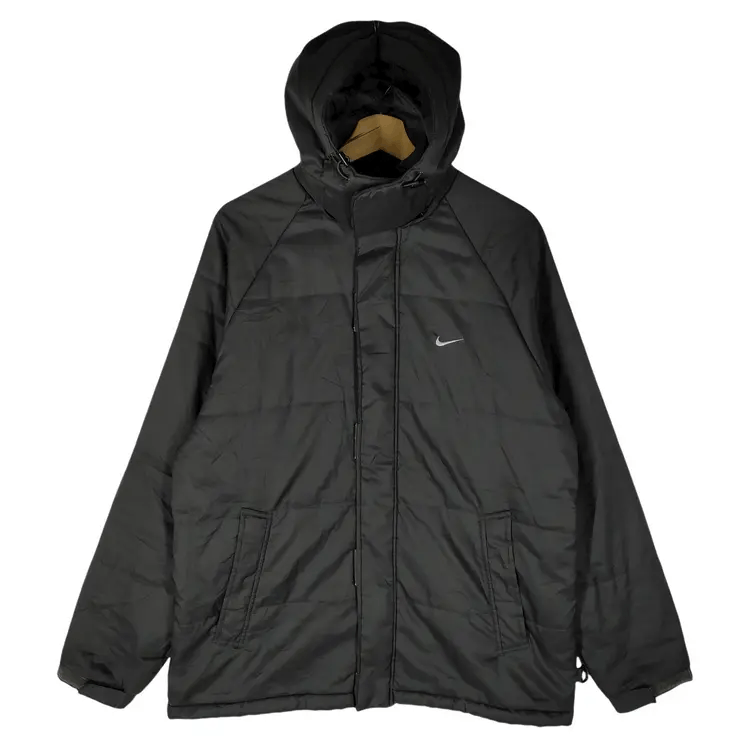 Nike Vintage 00's Nike Swoosh Puffer Jackets Size US L / EU 52-54 / 3 - 2 Thumbnail