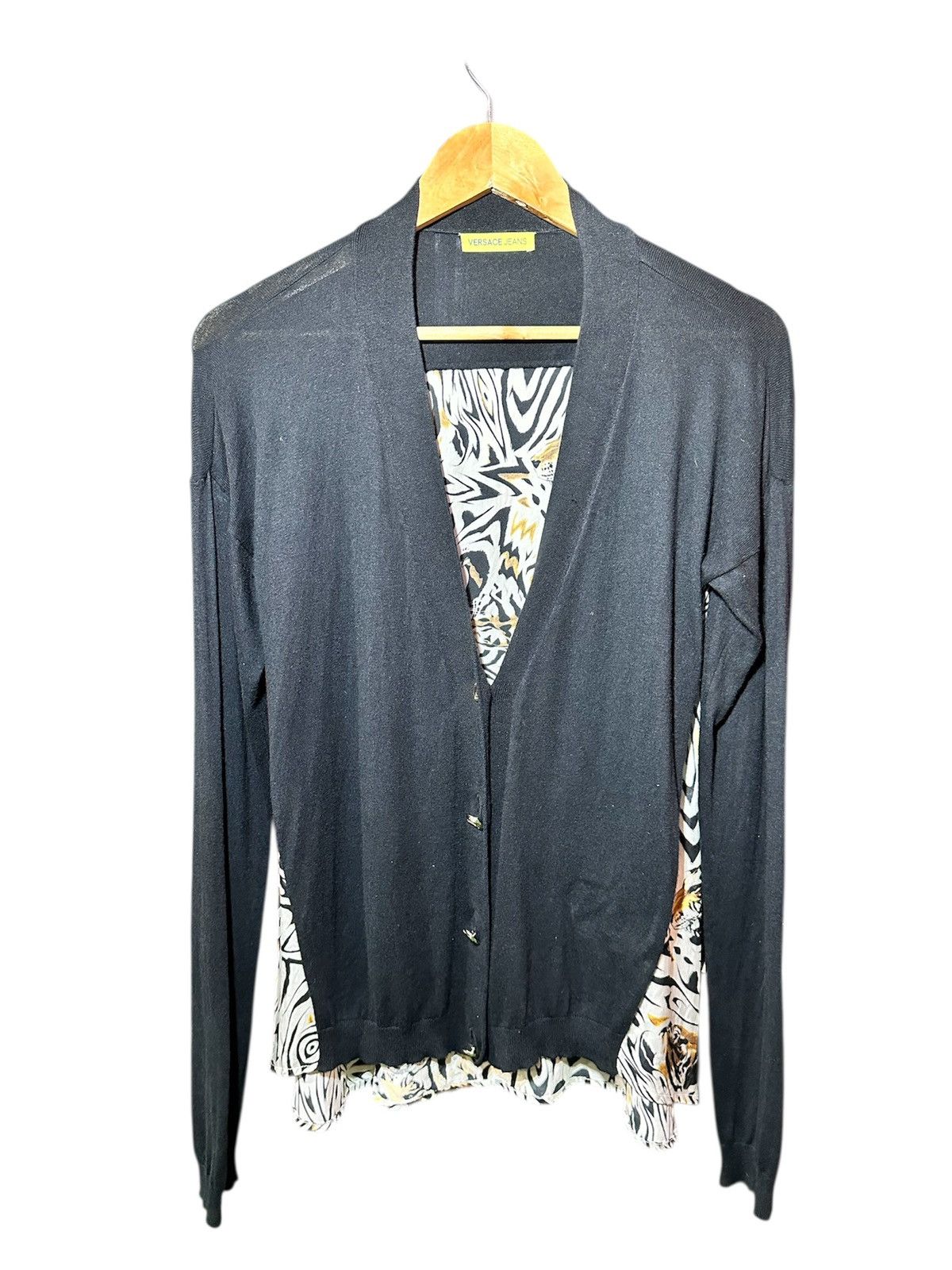 Versace Versace silk cardigan Size M / US 6-8 / IT 42-44 - 1 Thumbnail