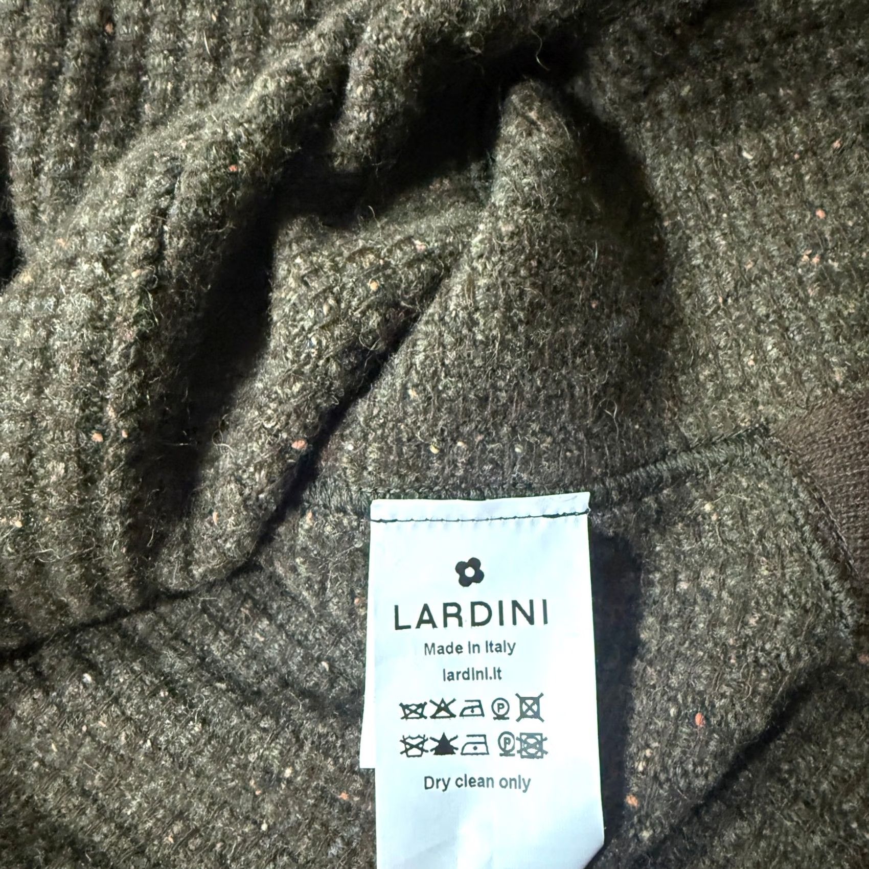 Lardini Lardini Italy Mens Cardigan Sweater L Alpaca Wool blend Button Collar Pockets Green Long Sleeve Knit Chunky-Knit Regular Size L Mens' Cardigan Sweater Size US L / EU 52-54 / 3 - 4 Thumbnail