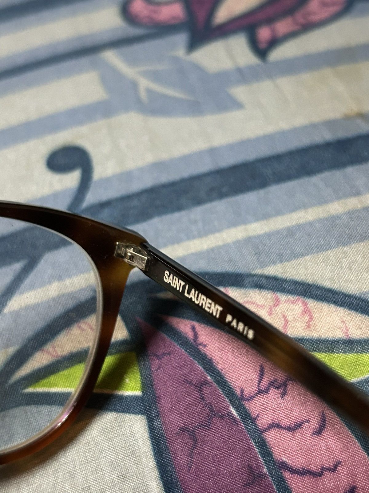 Saint Laurent Paris SL39 Tortoise Shell Optical Frame Size ONE SIZE - 7 Thumbnail