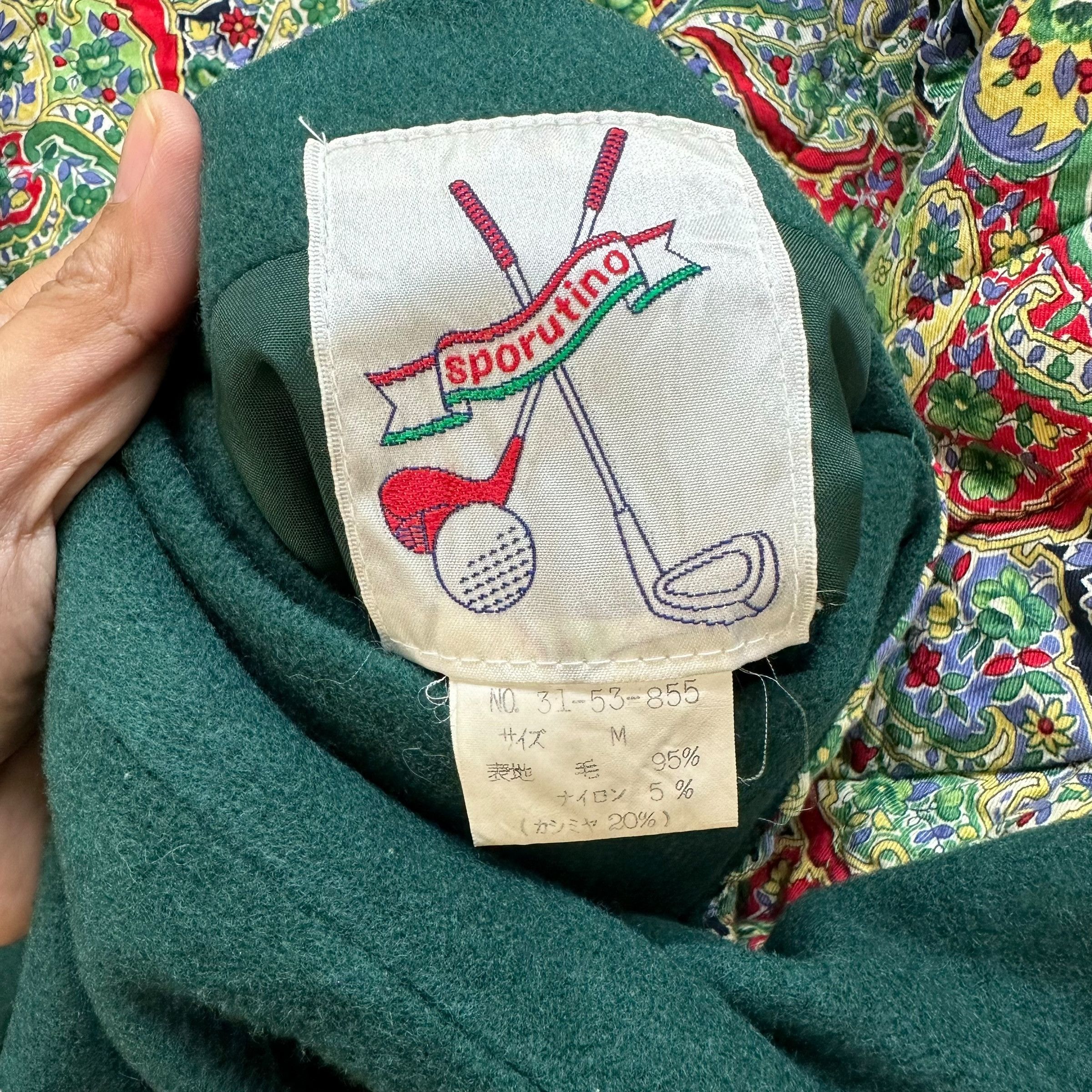 Vintage SPORUTINO GOLF Reversible Double Breasted Coat #A24-0553 Size US M / EU 48-50 / 2 - 12 Thumbnail