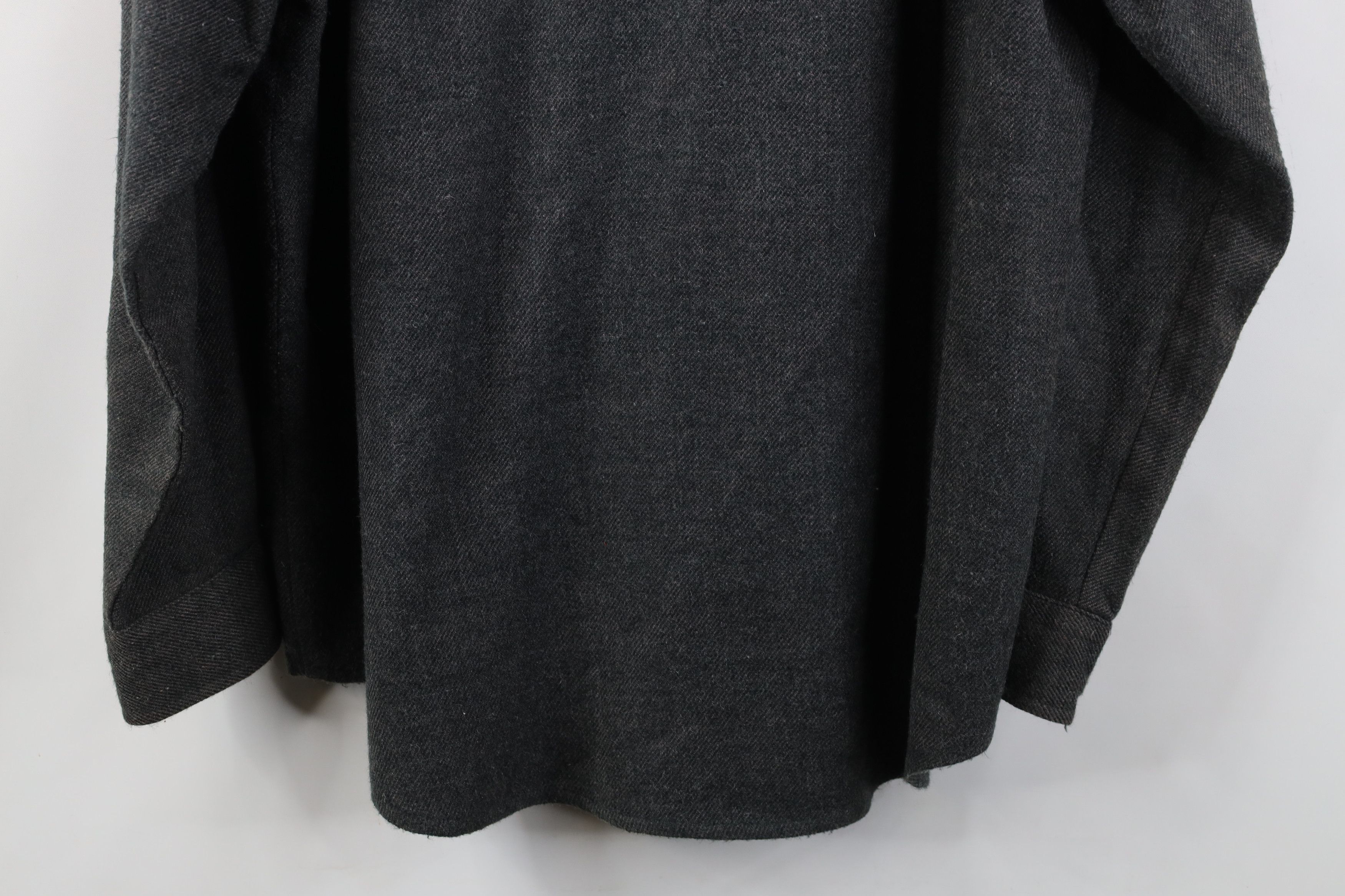 Vintage Vintage 90s Streetwear CPO Collared Button Shirt Gray Size US M / EU 48-50 / 2 - 15 Thumbnail