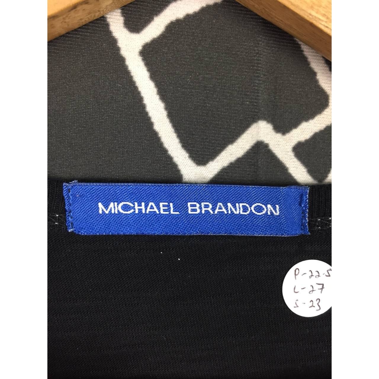 Vintage Distressed Michael Brandon Split V Neck Longsleeve Tee Size US L / EU 52-54 / 3 - 14 Thumbnail