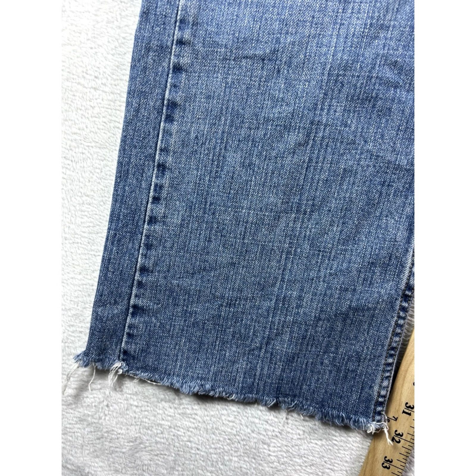 Levi's Levi's 527 Jeans Men Straight Light Wash Distressed Denim Size 34x34 34x32 Mid Rise 5-Pocket Vintage Blue Denim Regular Fit TGIFN? Size US 34 / EU 50 - 4 Thumbnail