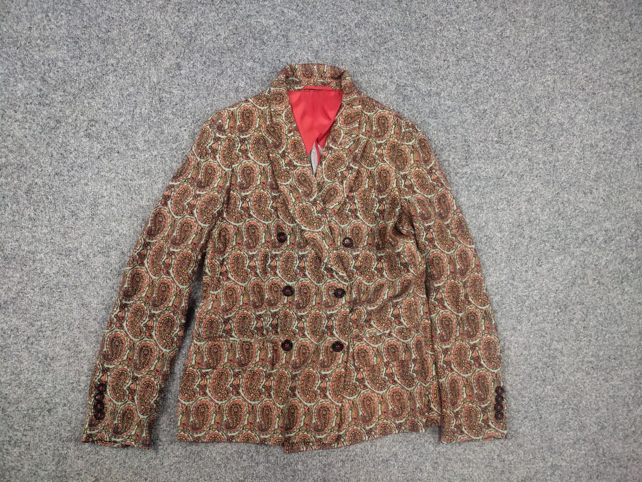 Vintage Seventy sergio tegon Pattern Double-Breasted blazer Jacket Size M / US 6-8 / IT 42-44 - 7 Thumbnail