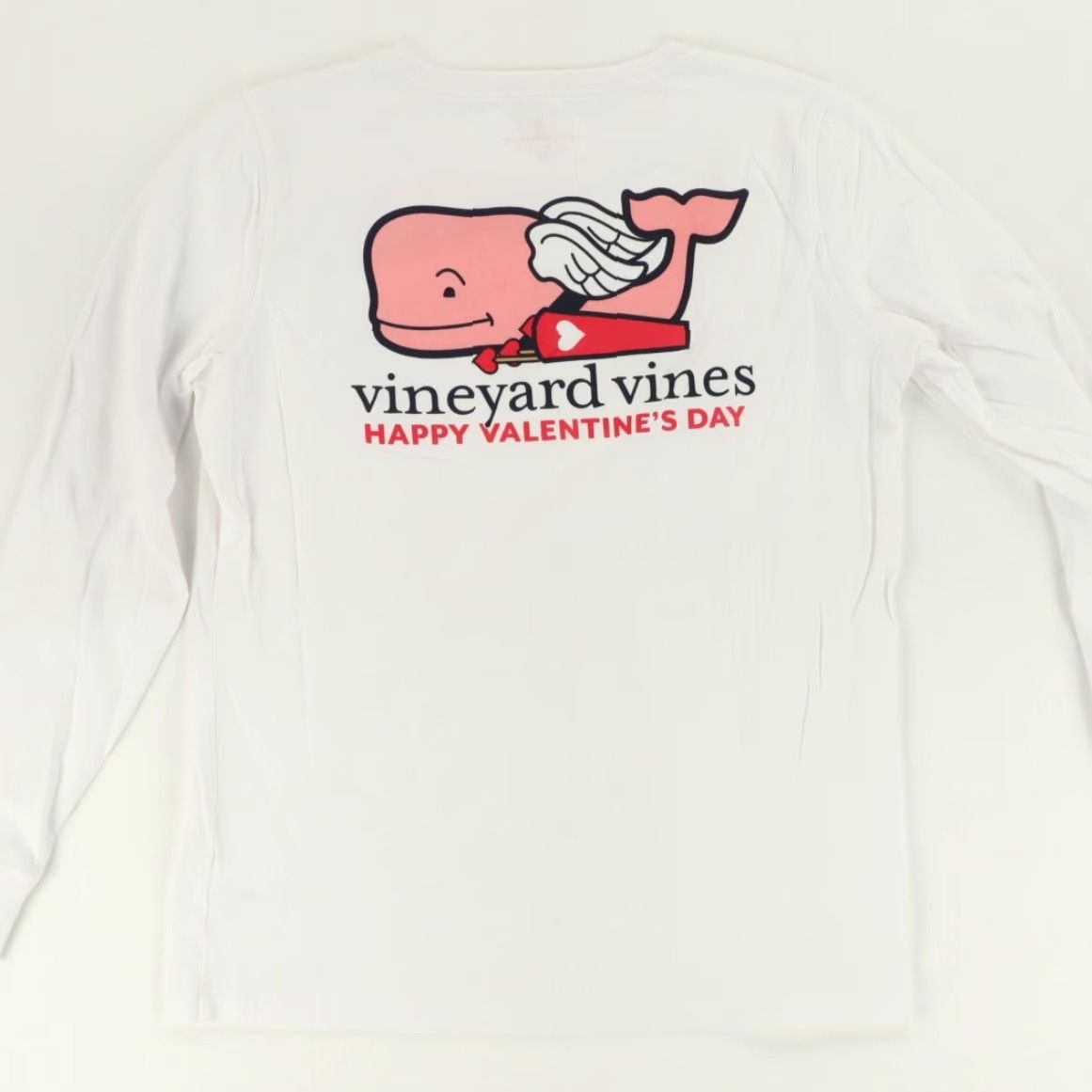 Vineyard Vines Vineyard Vines Cupid St. Valentines Solid Long Sleeve T-Shirt White Women's XS Size XS / US 0-2 / IT 36-38 - 4 Thumbnail