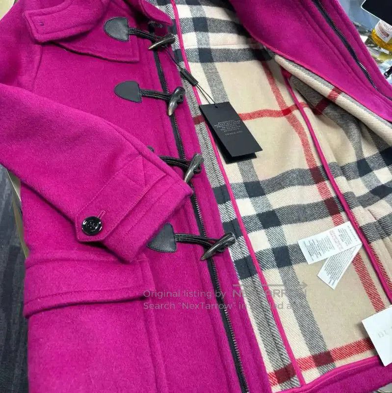 Burberry Burberry Pink Wool Mid-Length Women's Coat. Size M / US 6-8 / IT 42-44 - 5 Thumbnail