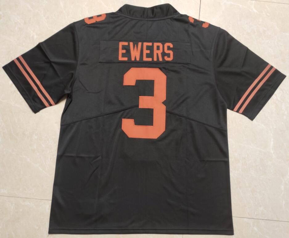 Other Texas Longhorns #3 Quinn Ewers SEC Patch Jersey Black Size US M / EU 48-50 / 2 - 1 Thumbnail
