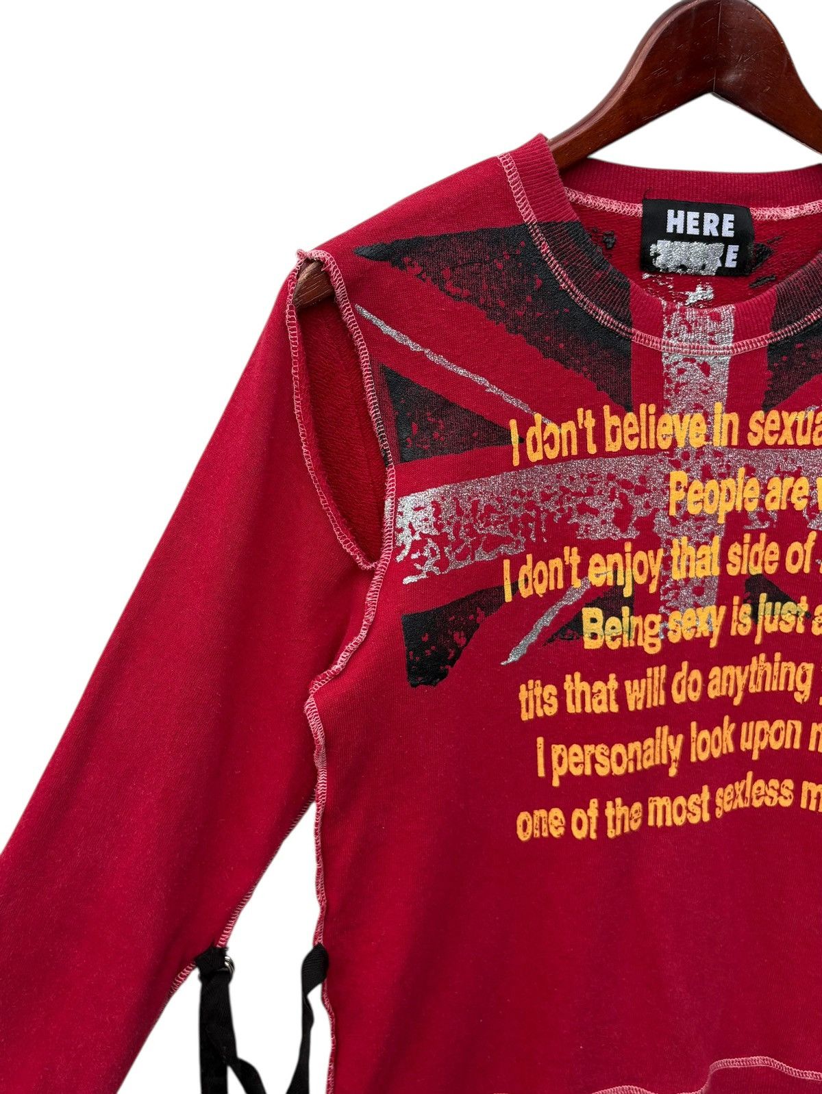 Japanese Brand Here There Japan Punk Bondage Pullover Sweatshirt Size US XS / EU 42 / 0 - 3 Thumbnail