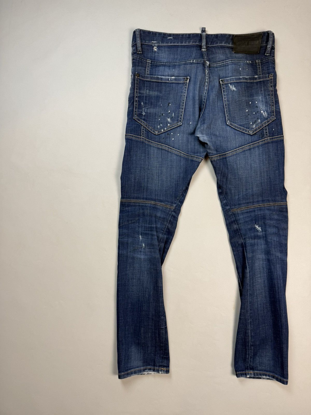 Dsquared2 Dsquared2 Men’s Distressed Denim Tidy Biker Jeans Size 48 Size US 32 / EU 48 - 18 Thumbnail