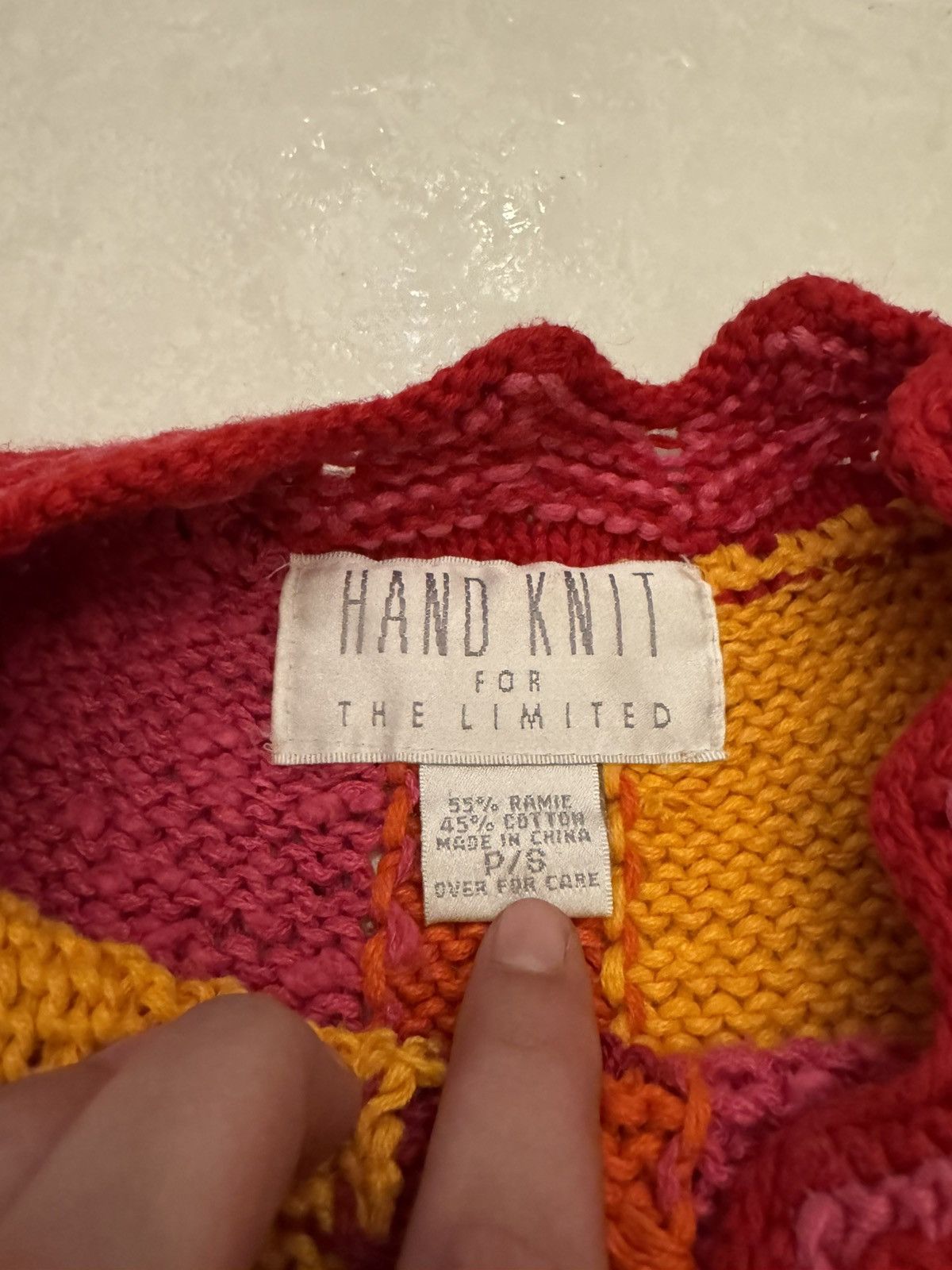 Vintage Vintage Hand Knit The Limited Sweater Size S / US 4 / IT 40 - 6 Thumbnail