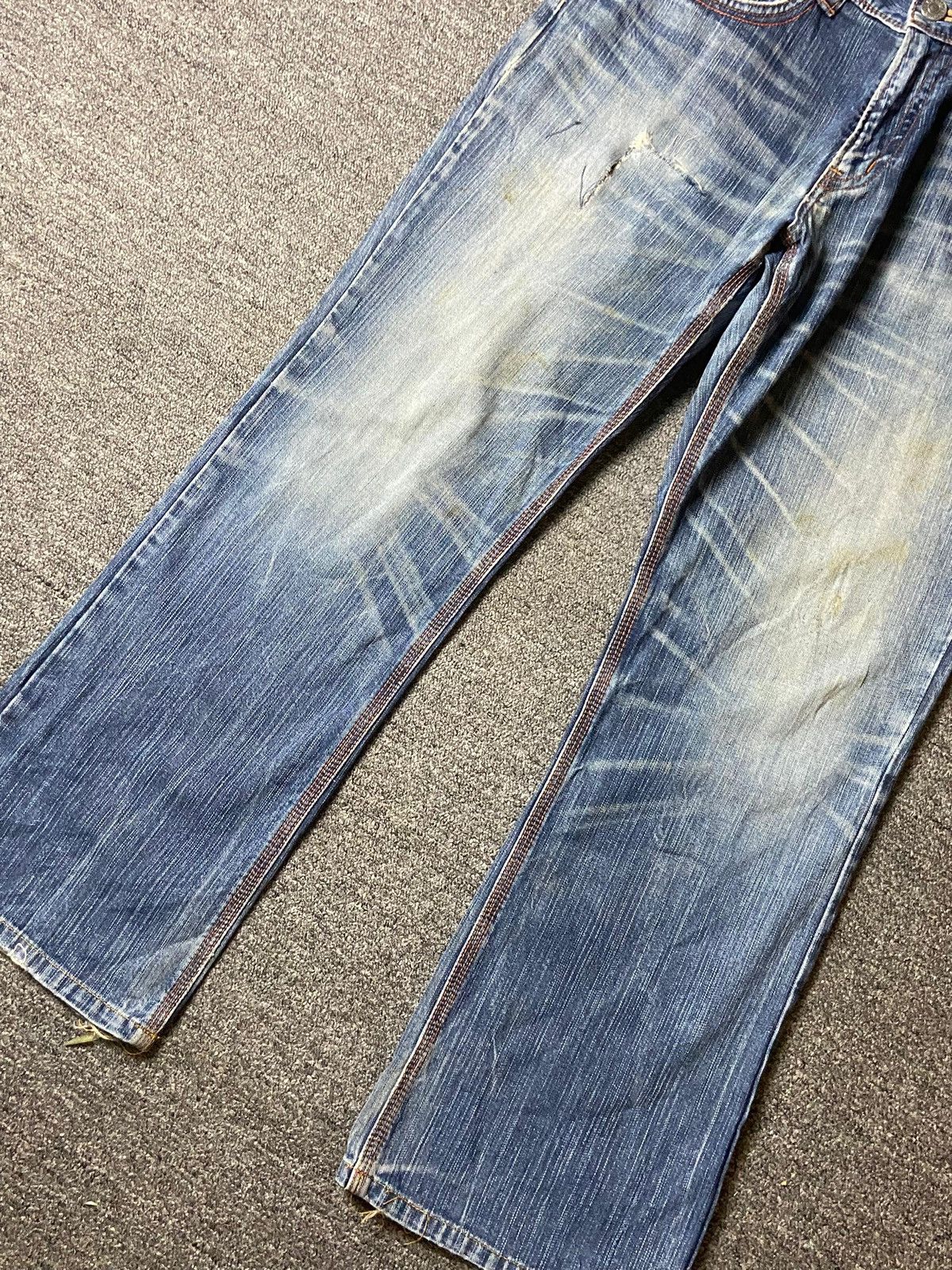 Edwin × Japanese Brand × Vintage Vintage Edwin XV Distressed Denim Jeans (128) Size US 35 - 10 Thumbnail