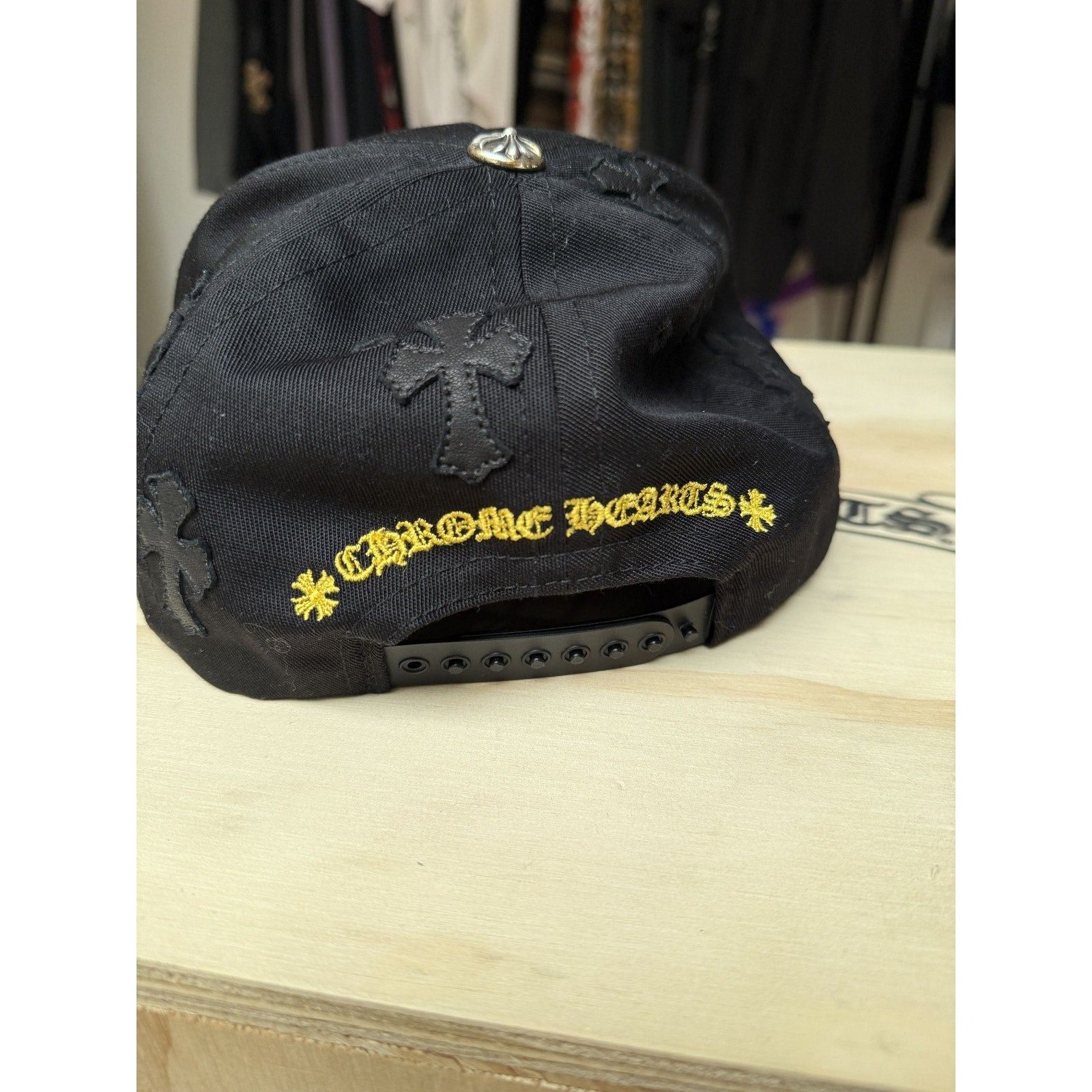 Chrome Hearts chrome hearts black and yellow patch hat Size ONE SIZE - 4 Thumbnail