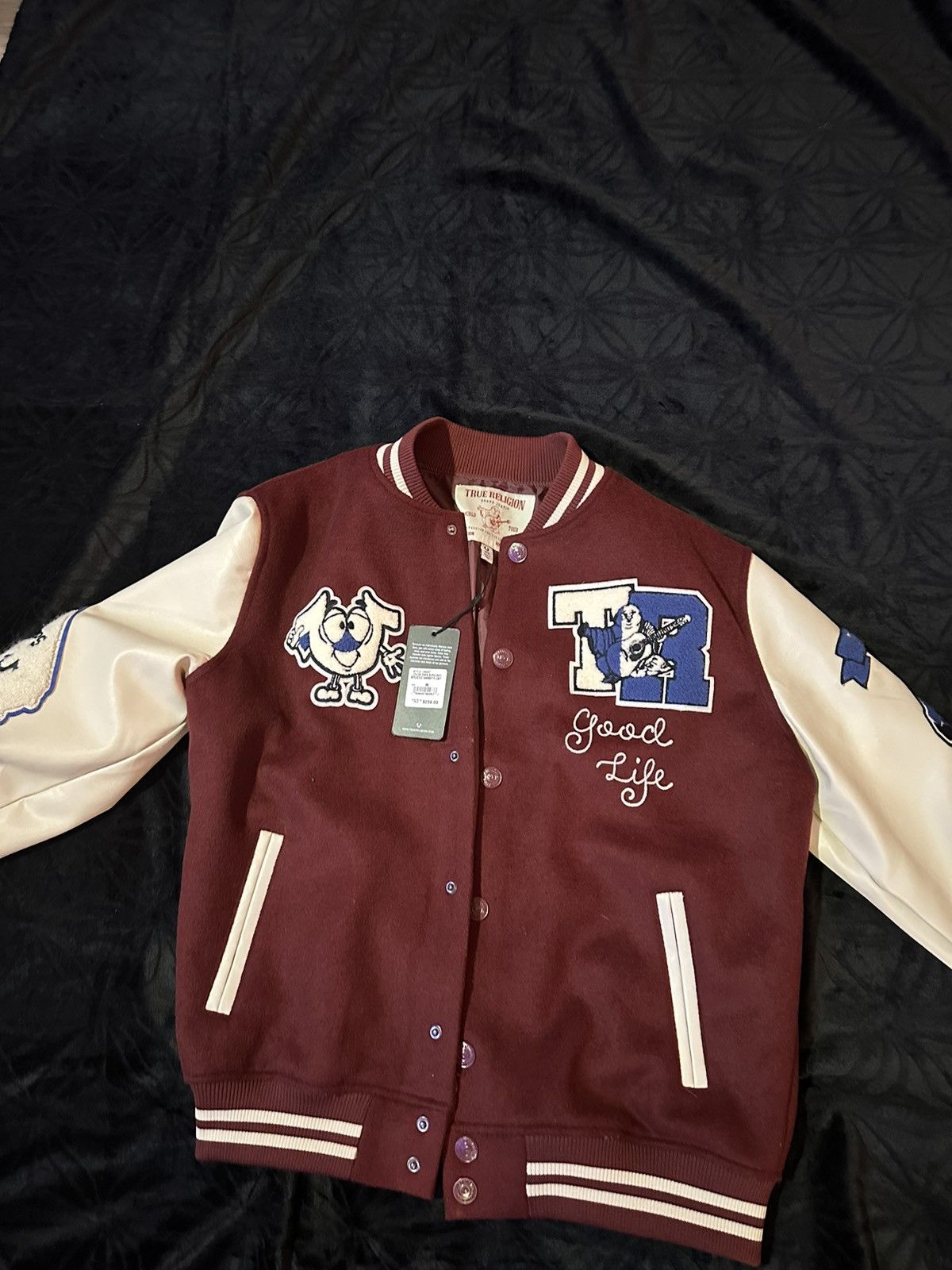 True Religion True religion varsity jacket burgundy Size US M / EU 48-50 / 2 - 2 Thumbnail