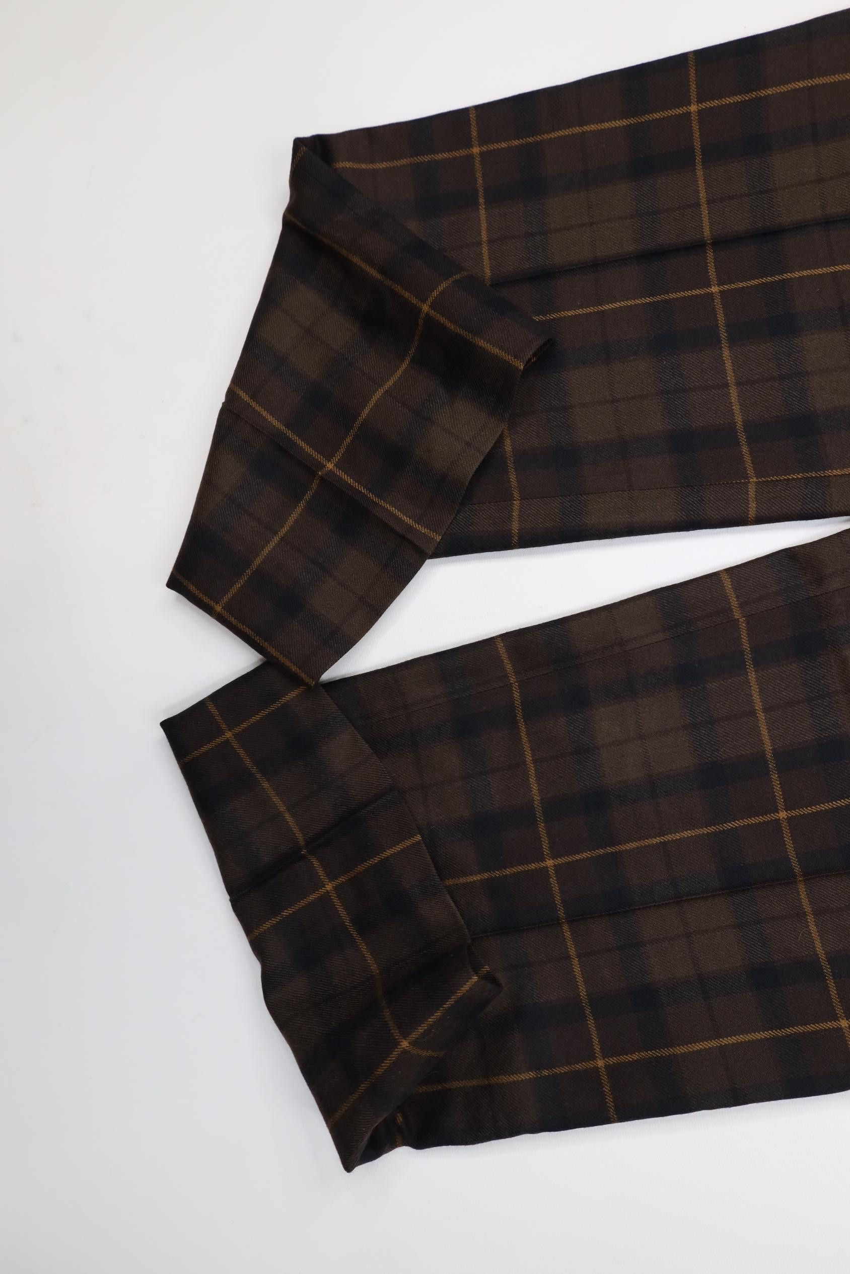 Vintage Vintage 70s Streetwear Wide Leg Chino Pants Brown Plaid USA Size US 36 / EU 52 - 5 Thumbnail