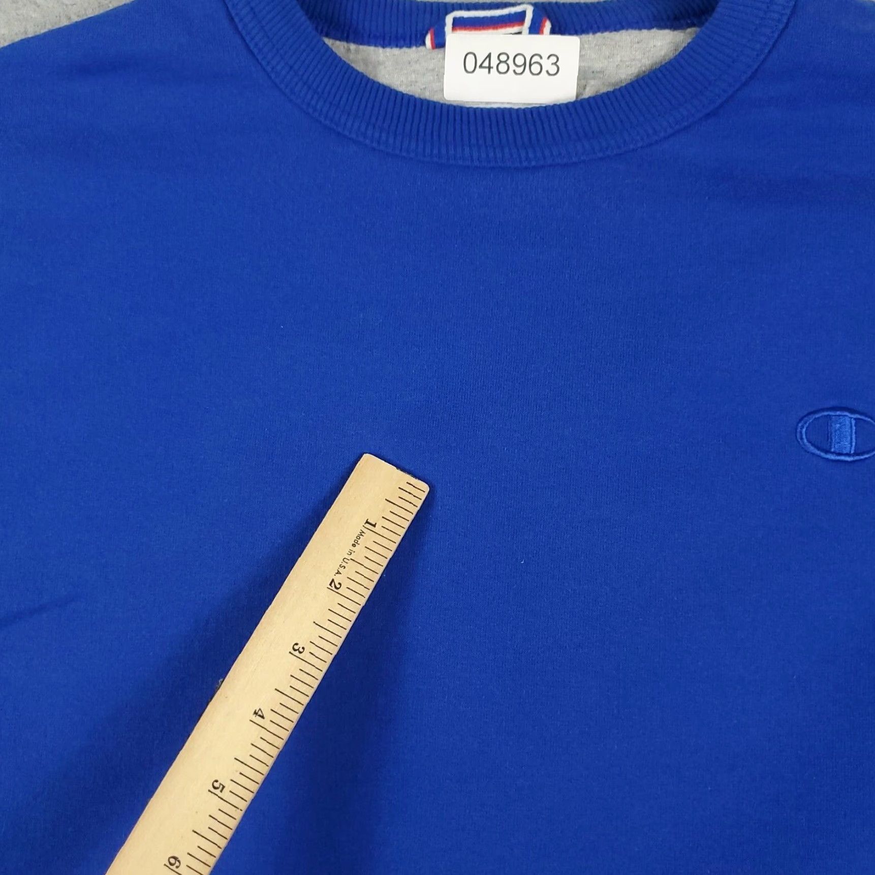 Champion Champion Blue Crew Neck Sweater Mens XL Cotton Blend Pullover Size US XL / EU 56 / 4 - 5 Thumbnail