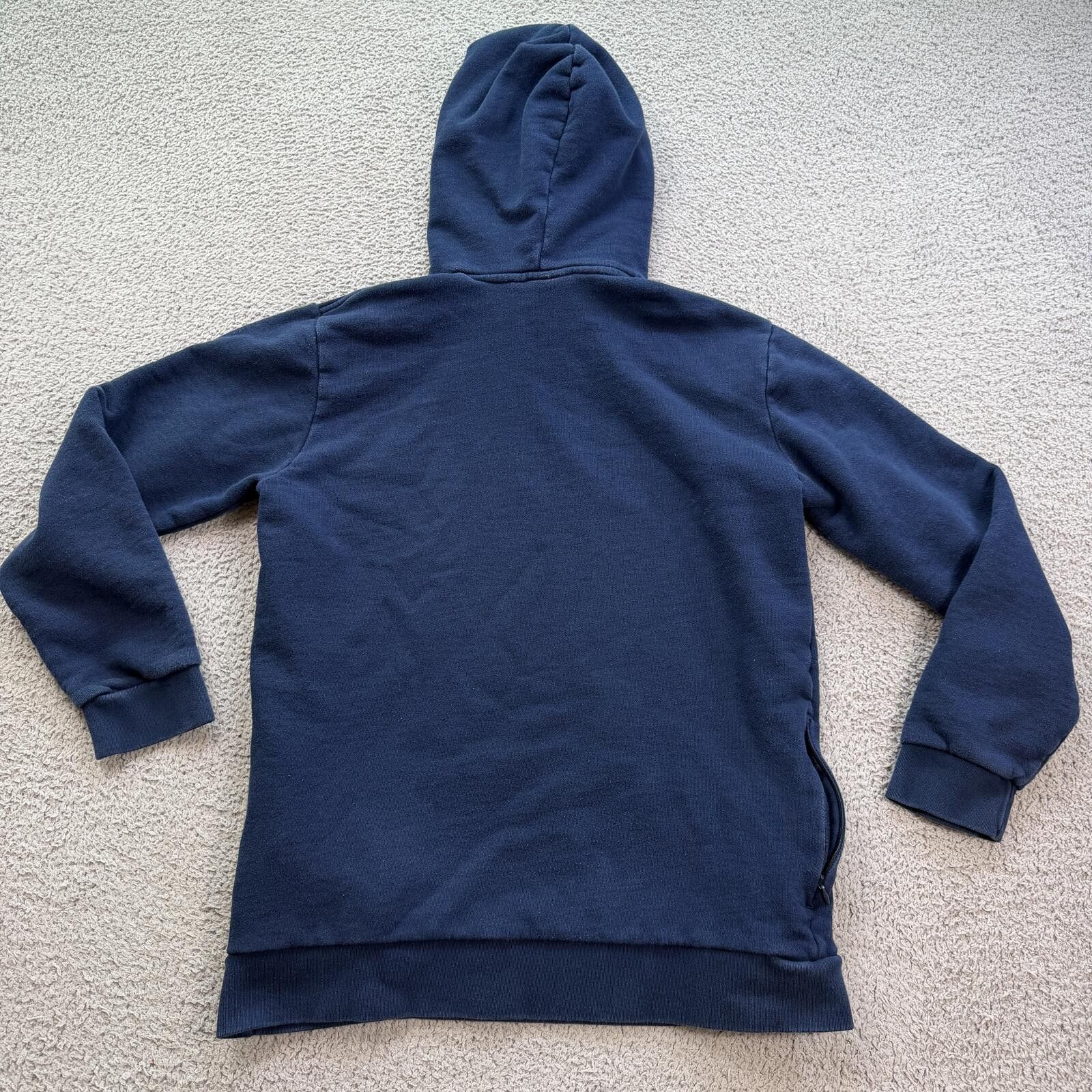 Adidas Adidas Trefoil Logo Hoodie Navy Pullover Sweatshirt Mens M Size US M / EU 48-50 / 2 - 2 Thumbnail