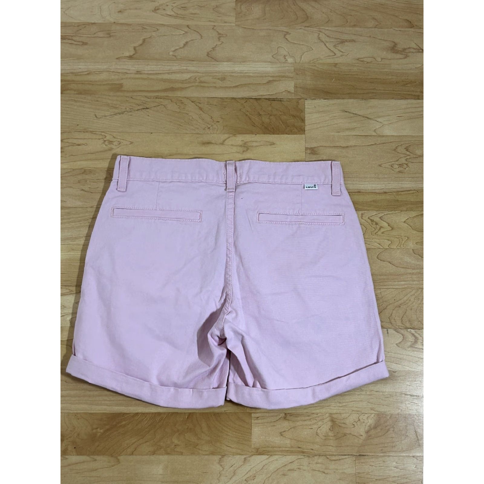 Levi's Levi's Shorts Women 27 Pink Bermuda Stretch Pockets Casual Summer Classic Womens Size 27" / US 4 / IT 40 - 2 Thumbnail