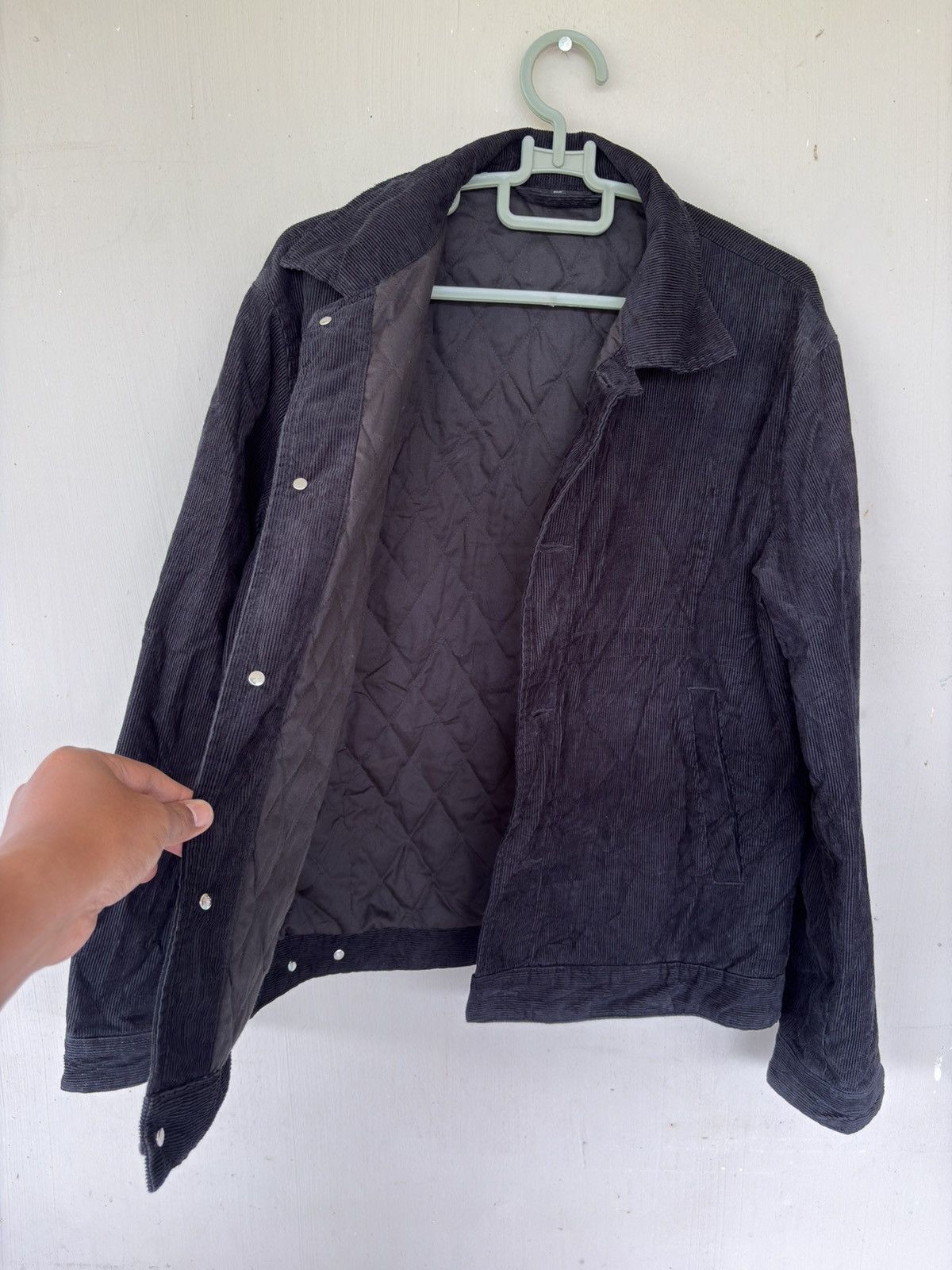 Japanese Brand Compass Black Corduroy Jacket Button-Up Size US XXL / EU 58 / 5 - 6 Thumbnail