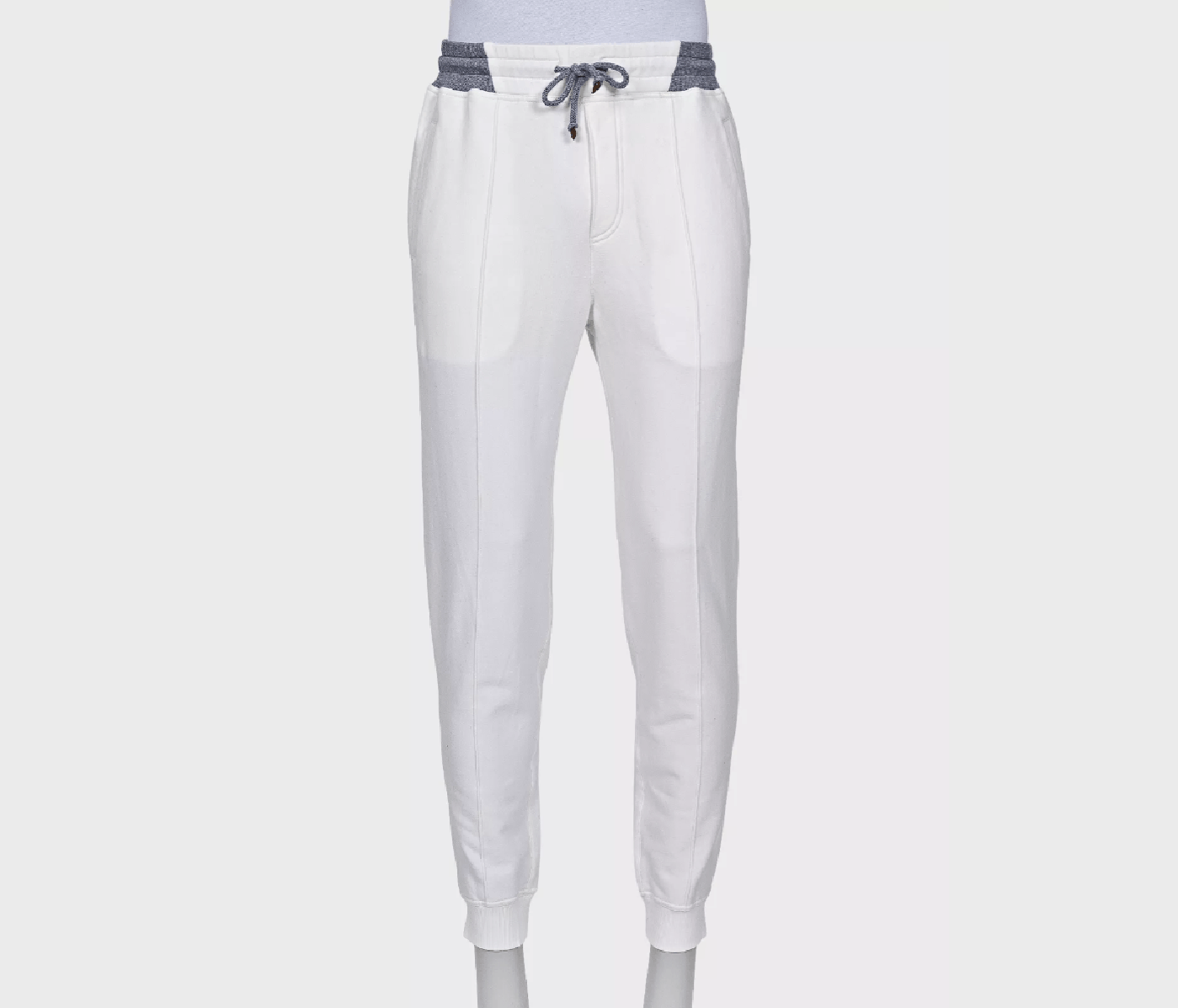 Brunello Cucinelli Brunello Cucinelli men’s white drawstring sweatpants Size US 32 / EU 48 - 1 Thumbnail
