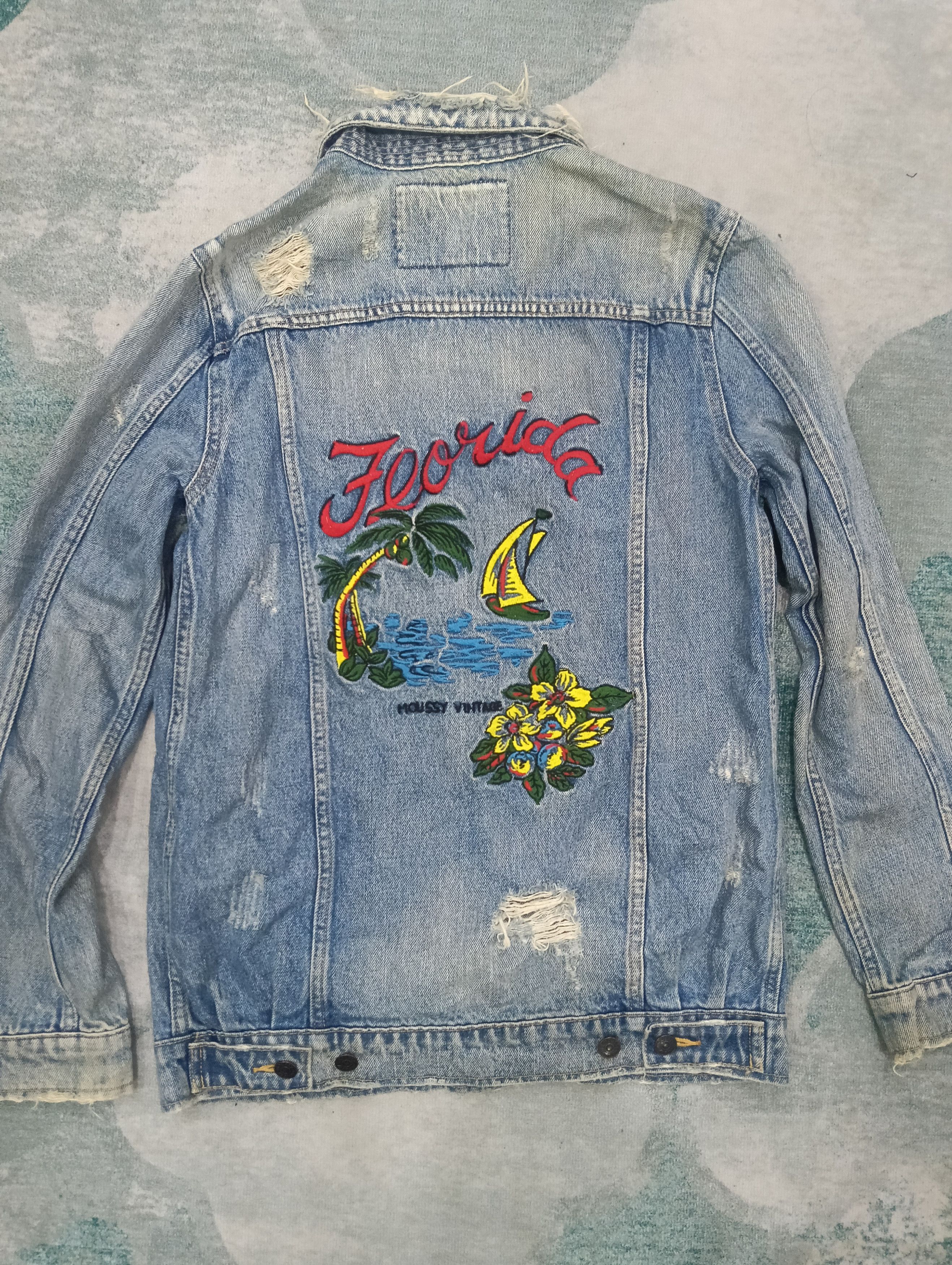 MOUSSY × Vintage Vintage Moussy Distressed Style Jacket Size L / US 10 / IT 46 - 4 Thumbnail