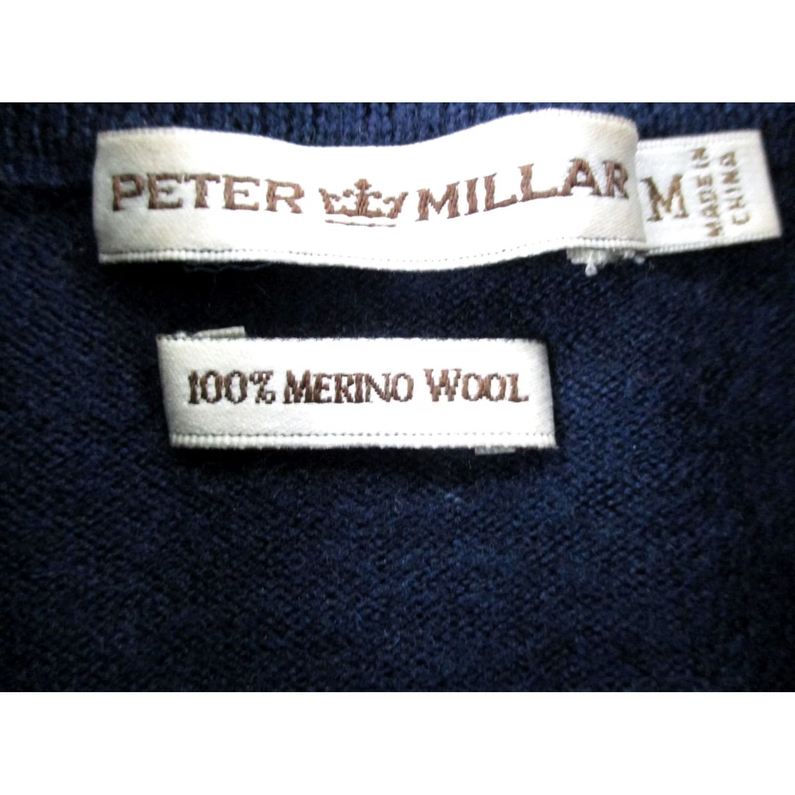 Peter Millar Peter Millar Jacket Mens M Blue Merino Wool Performance Golf Stretch Pullover Size US M / EU 48-50 / 2 - 6 Thumbnail