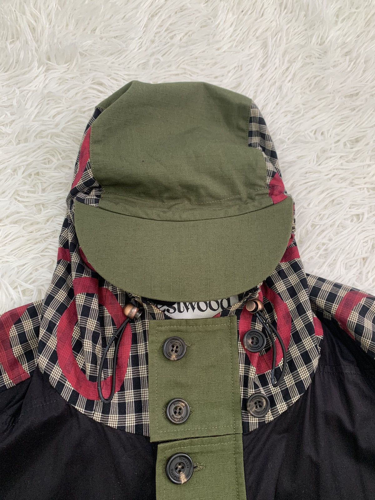 Vivienne Westwood Super Rare Vivienne Westwood Gingham Panel Coat Jacket Parka Size US L / EU 52-54 / 3 - 9 Thumbnail