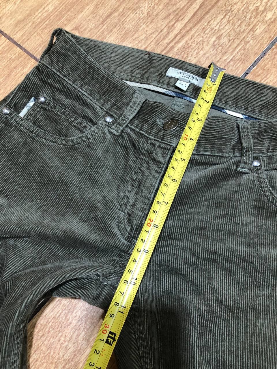 Burberry Vintage BURBERRY Womens Corduroy Chino PANTS CASUAL Size 27" / US 4 / IT 40 - 14 Thumbnail