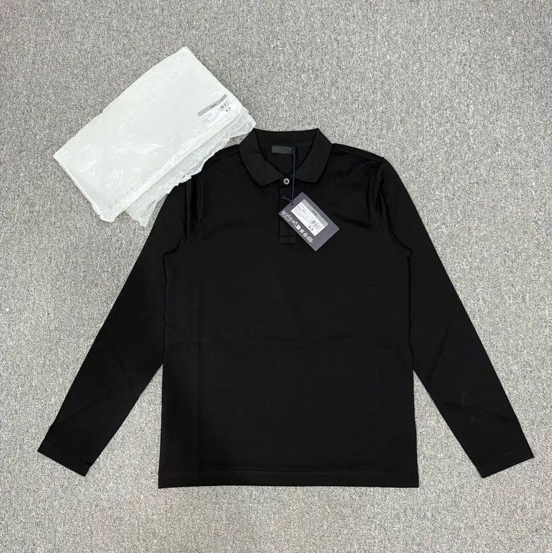 Prada Prada Long Sleeve Mesh Polo | Grailed