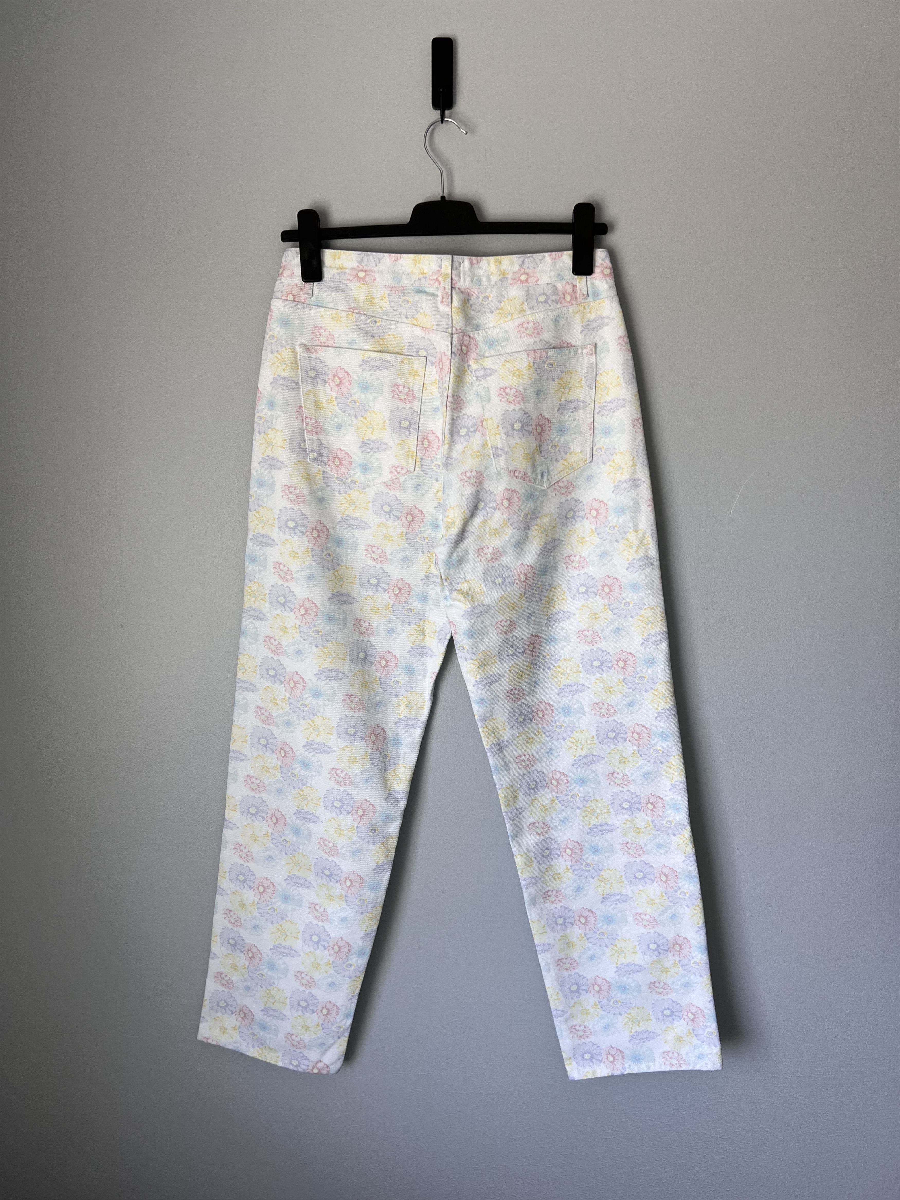 Noah Floral Pleated Jeans In White, Men's (Size 32) — image 4 of 6